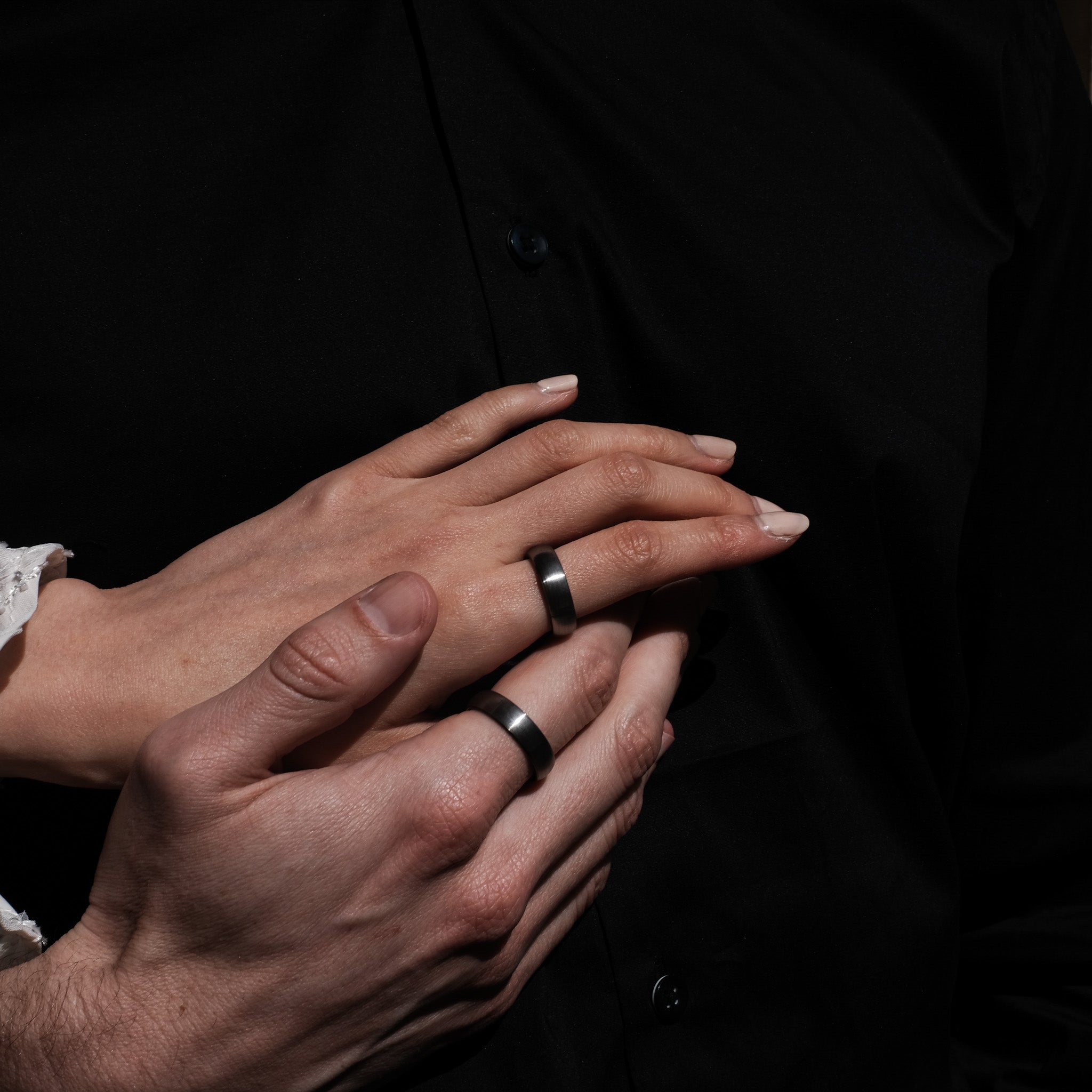 The Eloquent - Silver 6mm Brushed Tungsten Ring