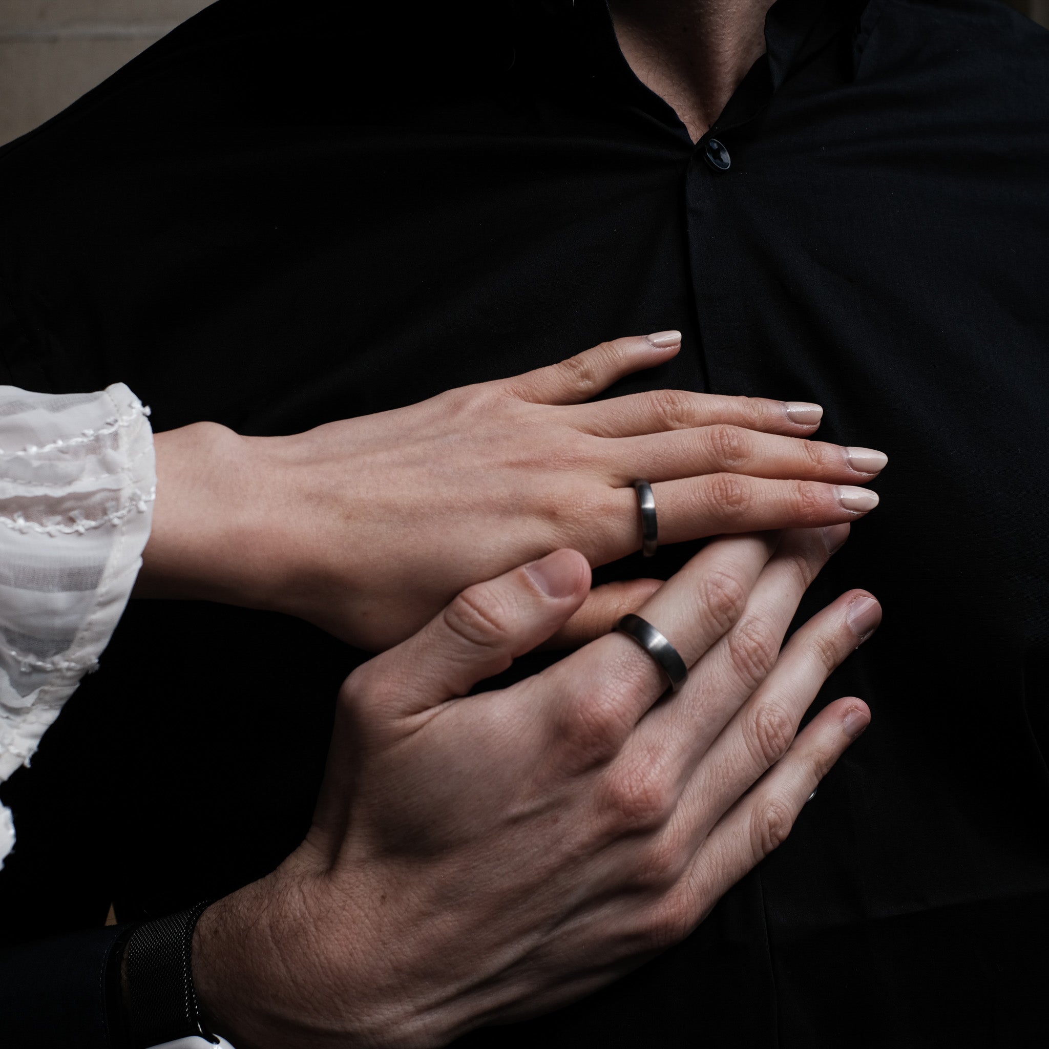 The Eloquent - Silver 6mm Brushed Tungsten Ring