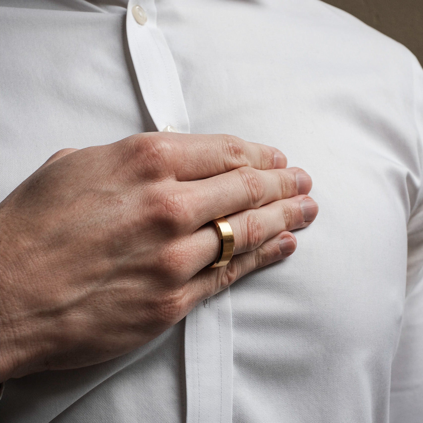 The Thompson - Brushed Titanium Ring