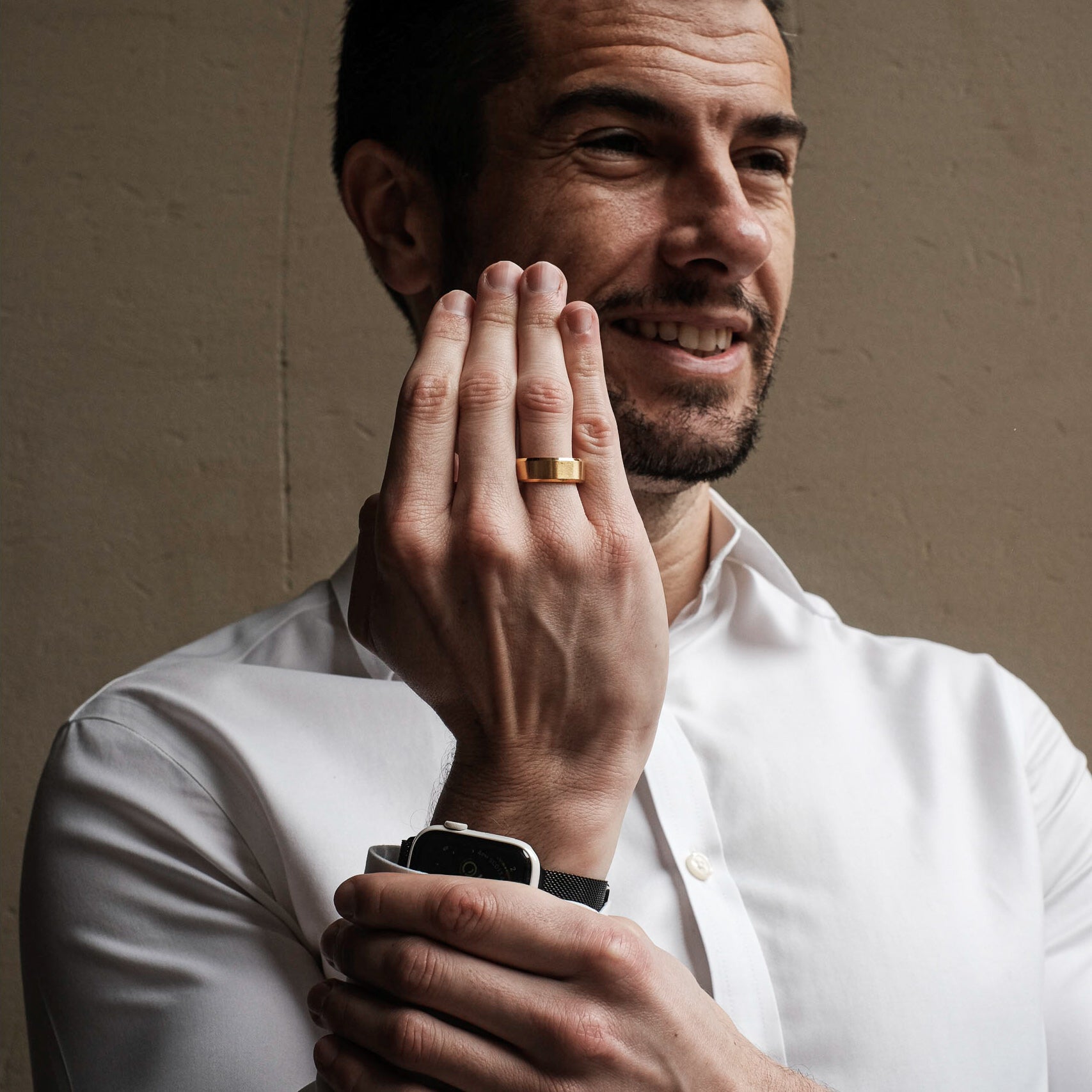 The Thompson - Brushed Titanium Ring