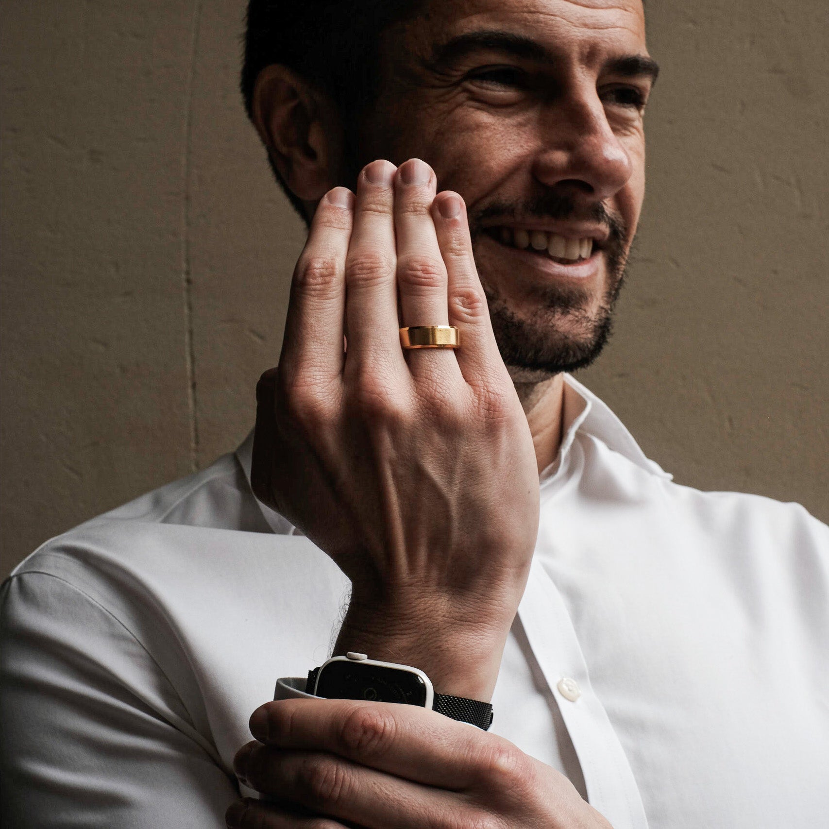 The Thompson - Brushed Titanium Ring