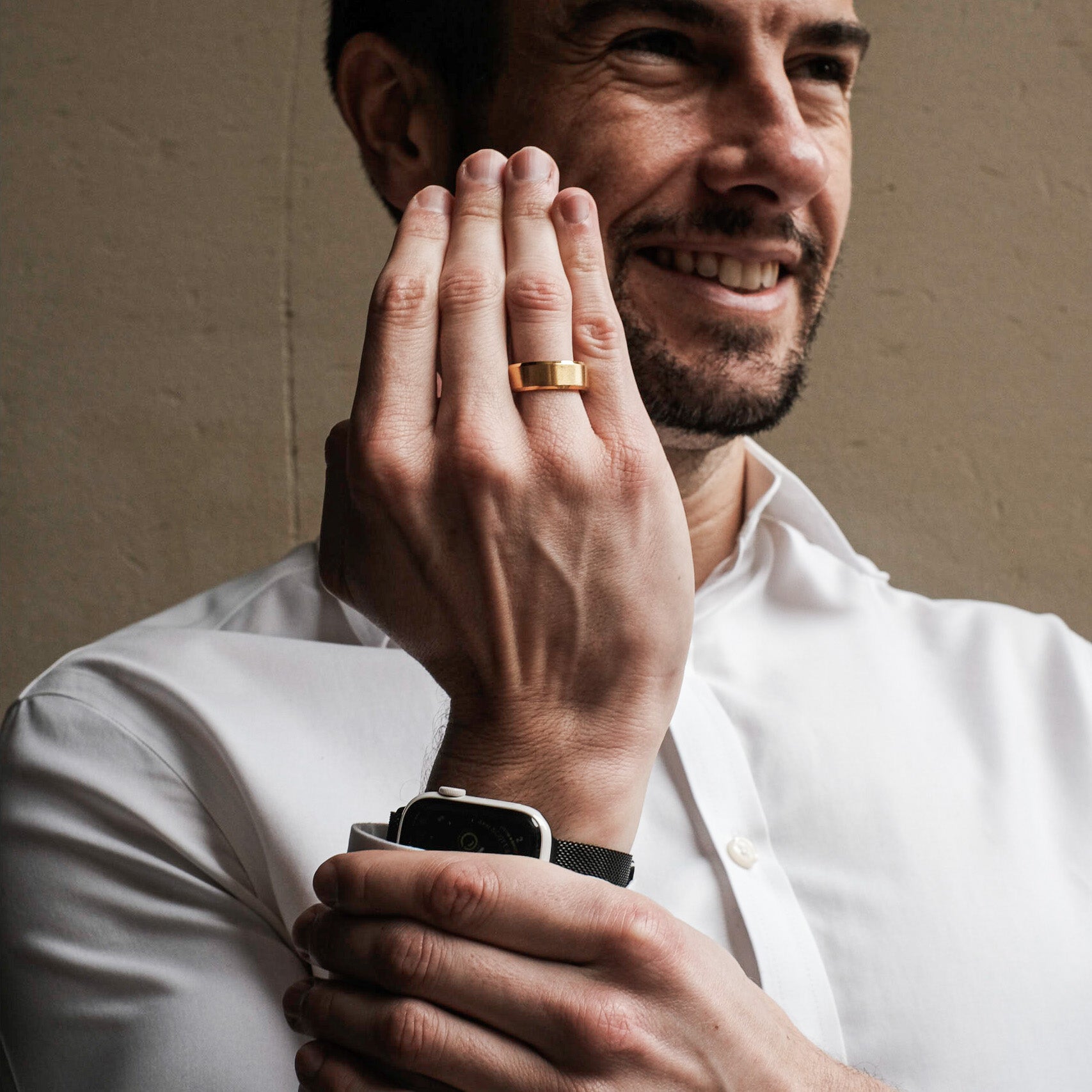 The Thompson - Brushed Titanium Ring