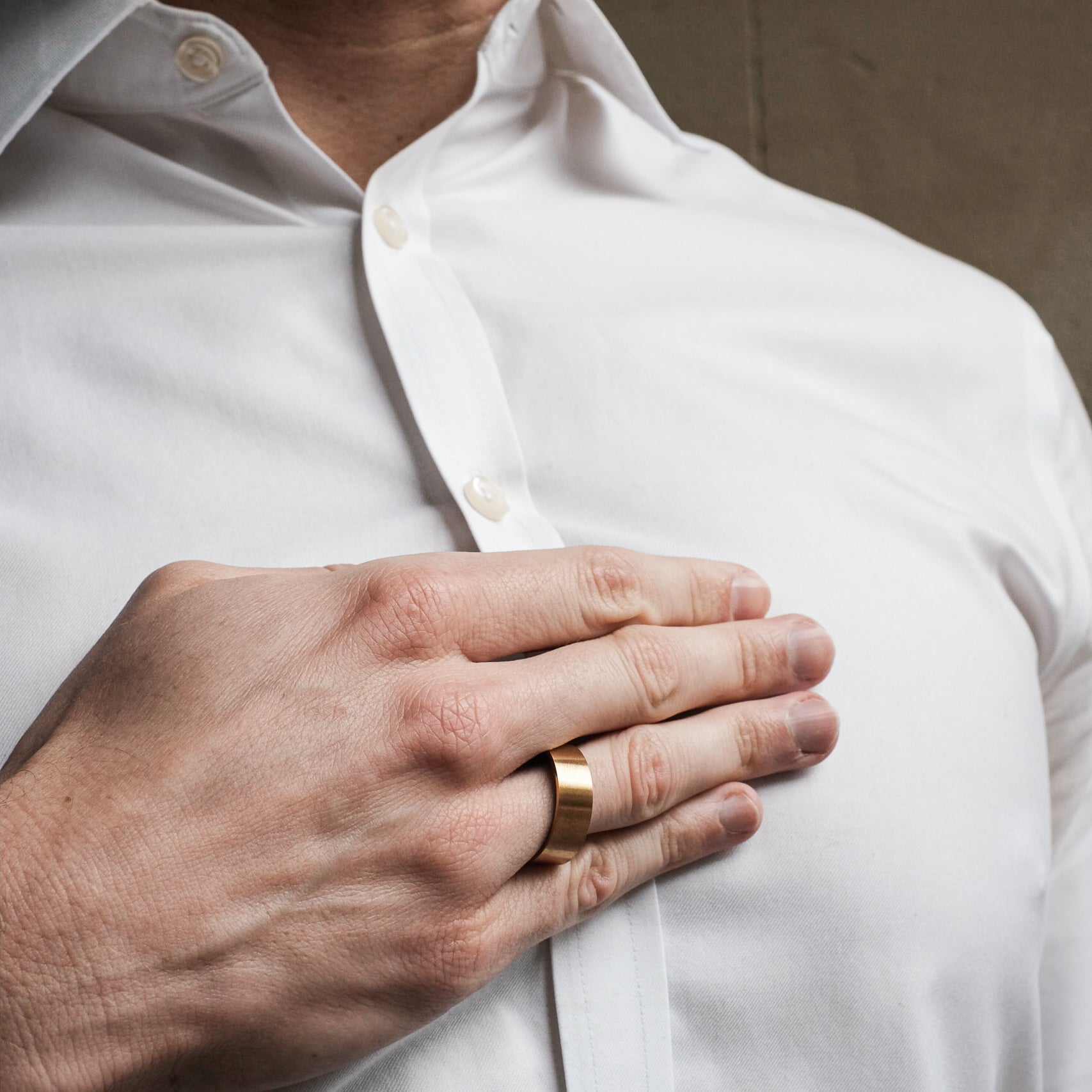 The Millionaire - Brushed Titanium Ring