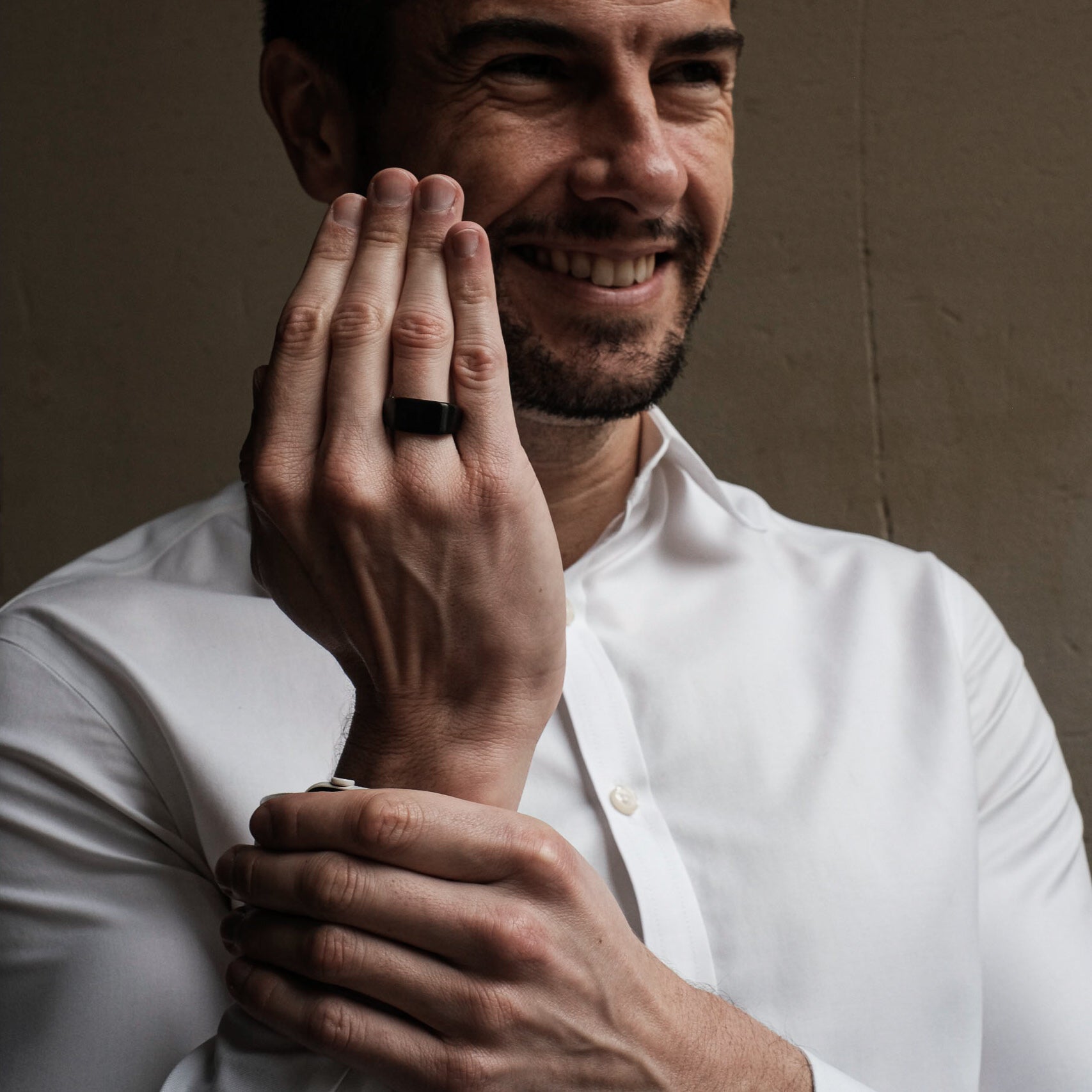 The Warlord - Brushed Titanium Ring