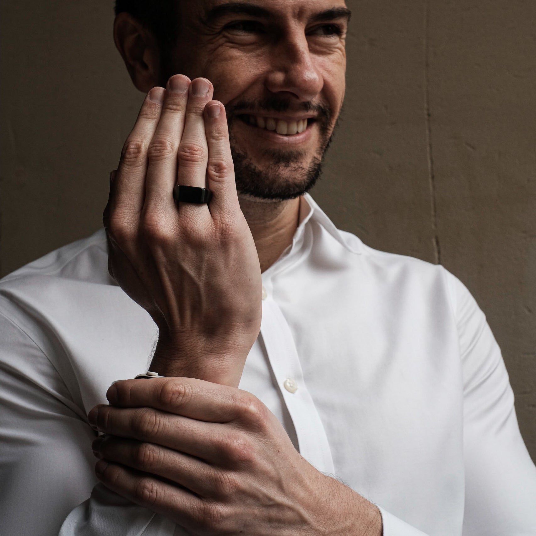 The Warlord - Brushed Titanium Ring