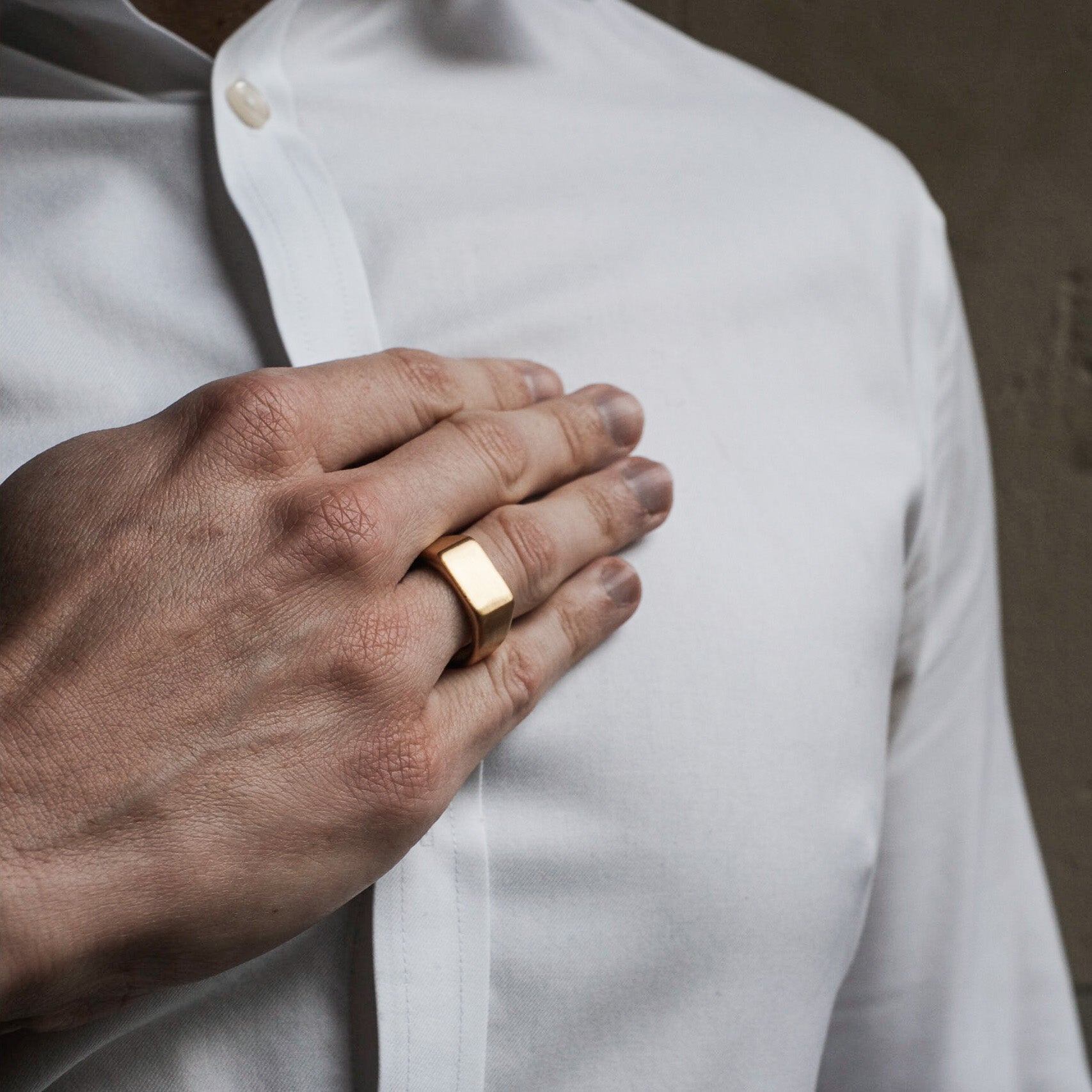 The Pinnacle - Brushed Titanium Ring