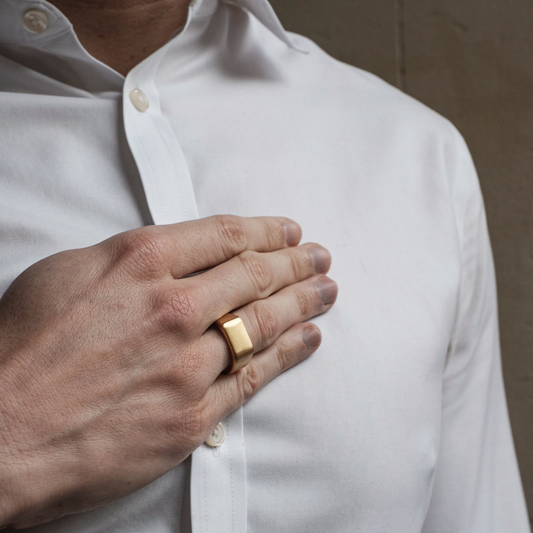 The Pinnacle - Brushed Titanium Ring