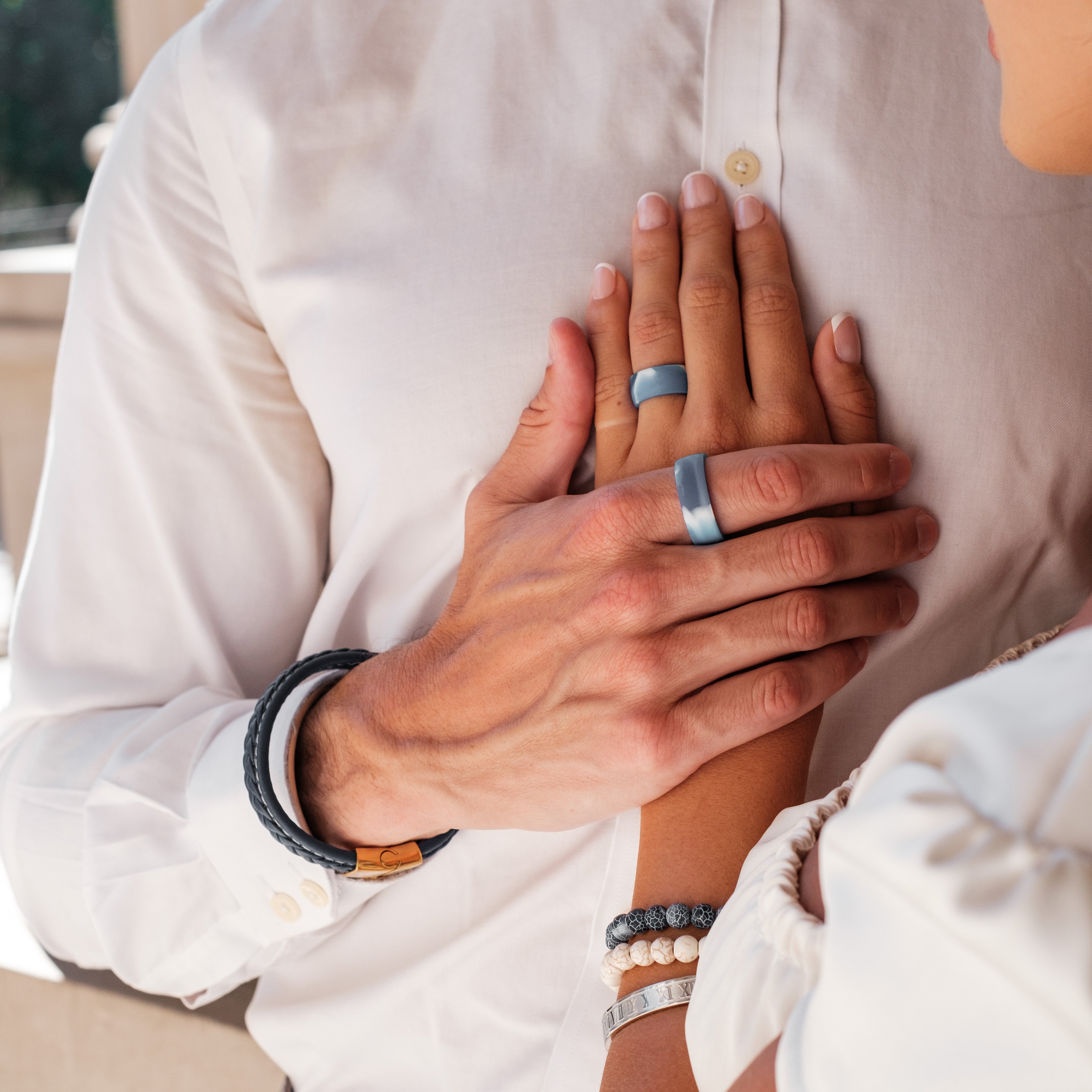 The Aquamarine - Silicone Ring