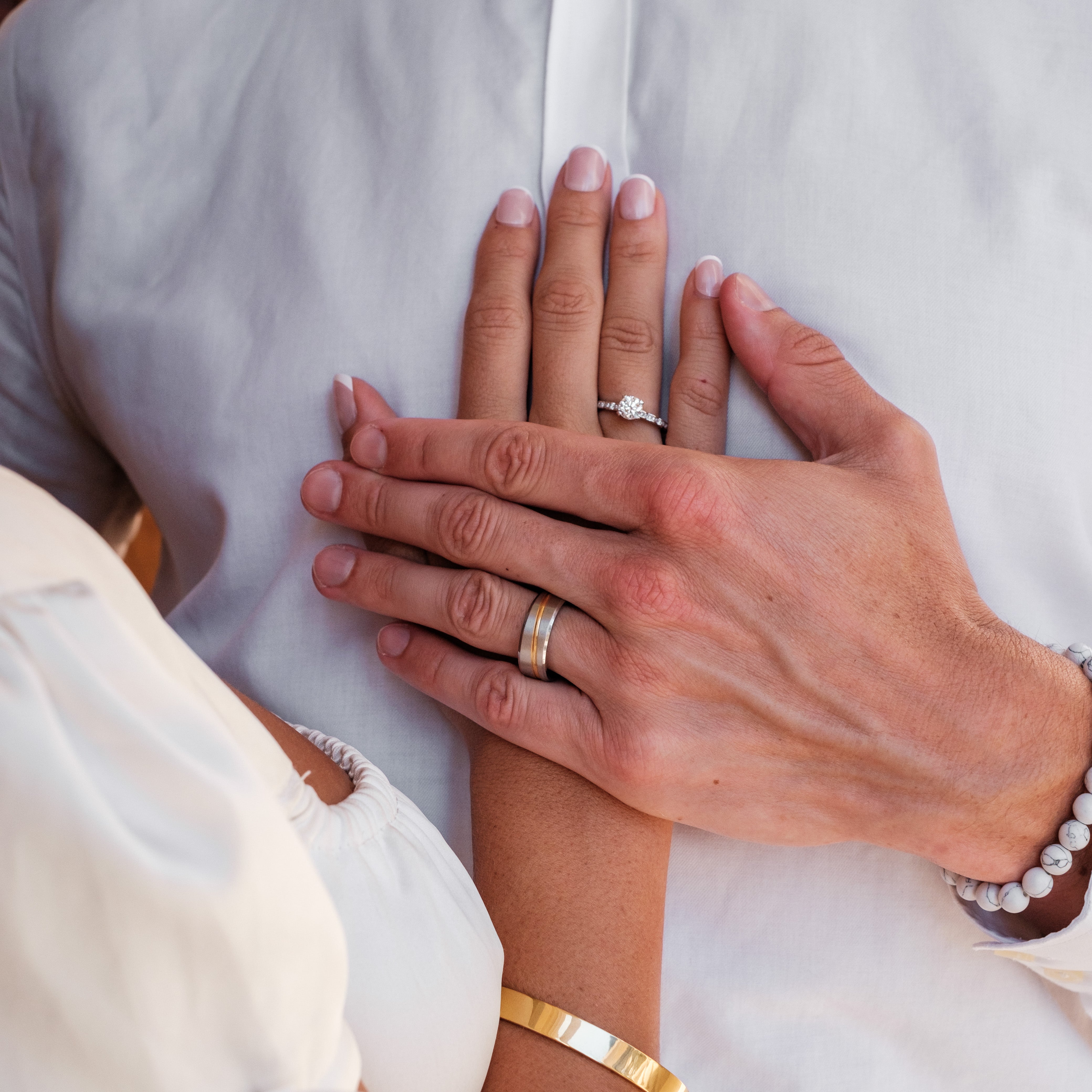 The Finley - Brushed Beveled Titanium Ring