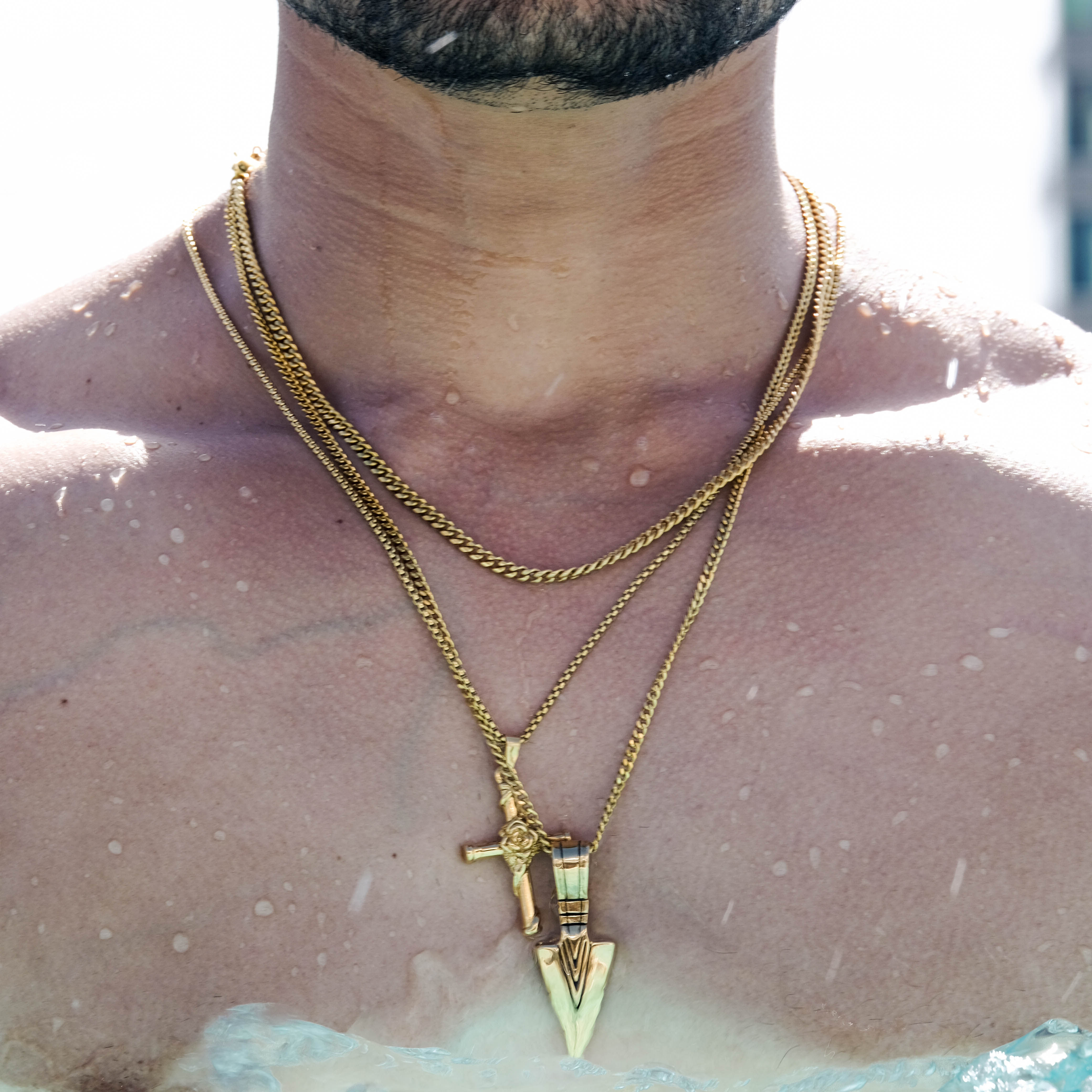 Arrow Head Necklace (Gold)