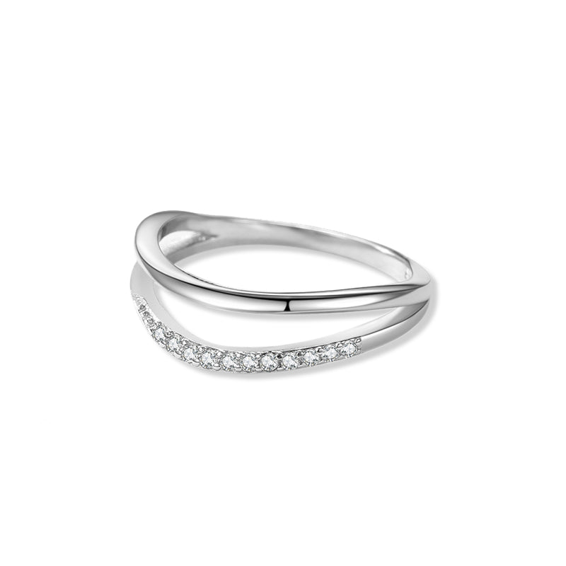The Caroline - Women's Wave Ring