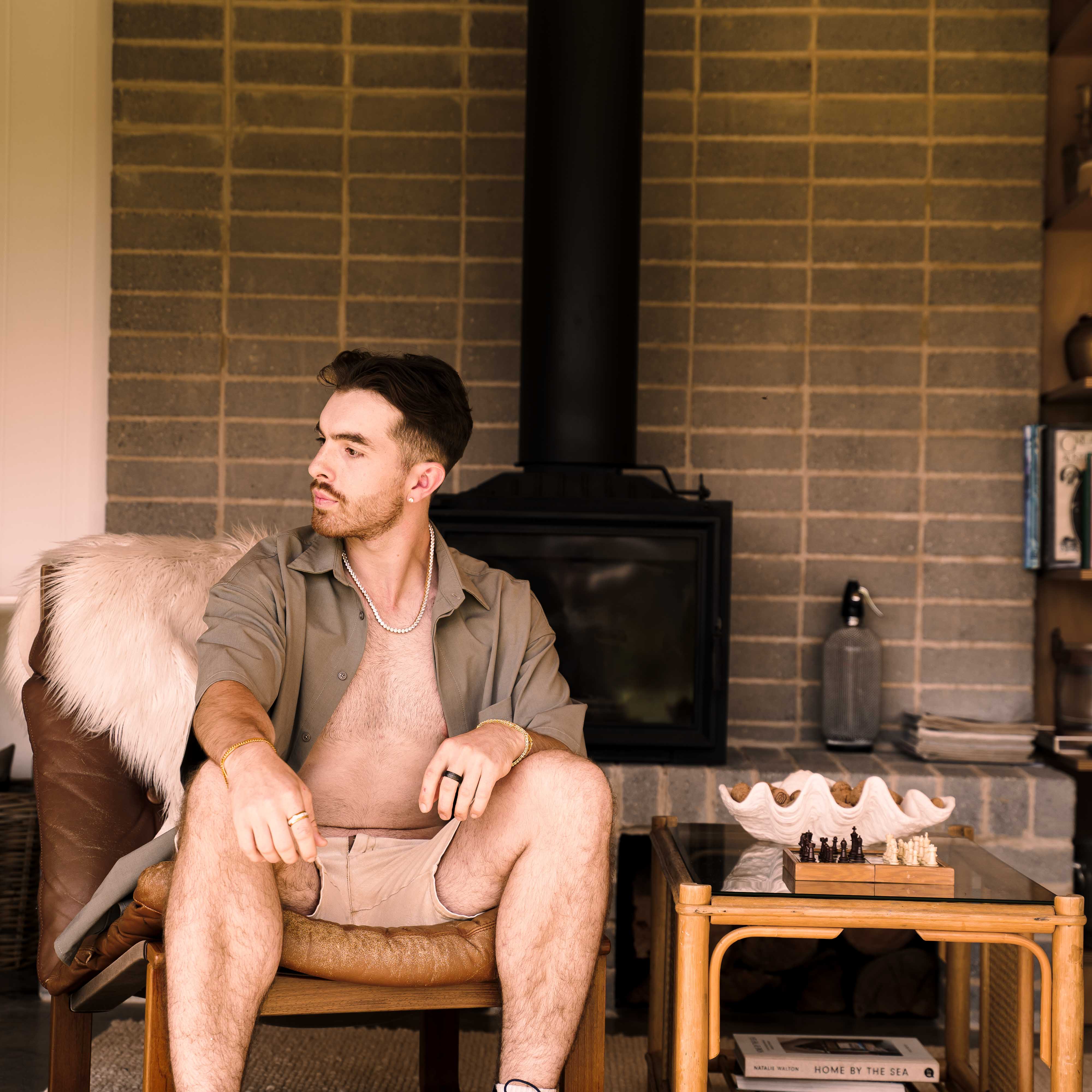 Tennis Chain Necklace (Gold)