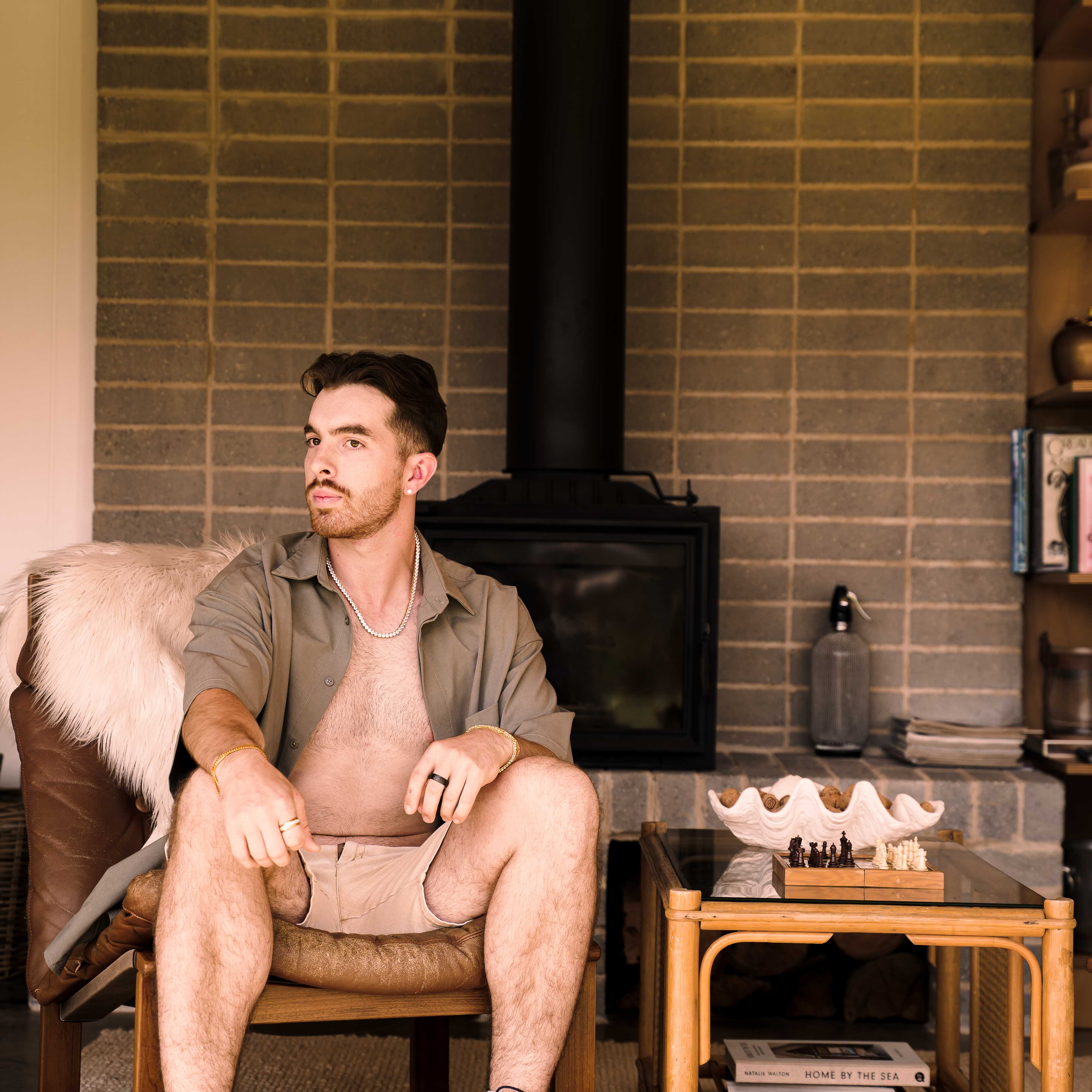 Tennis Chain Necklace (Gold)