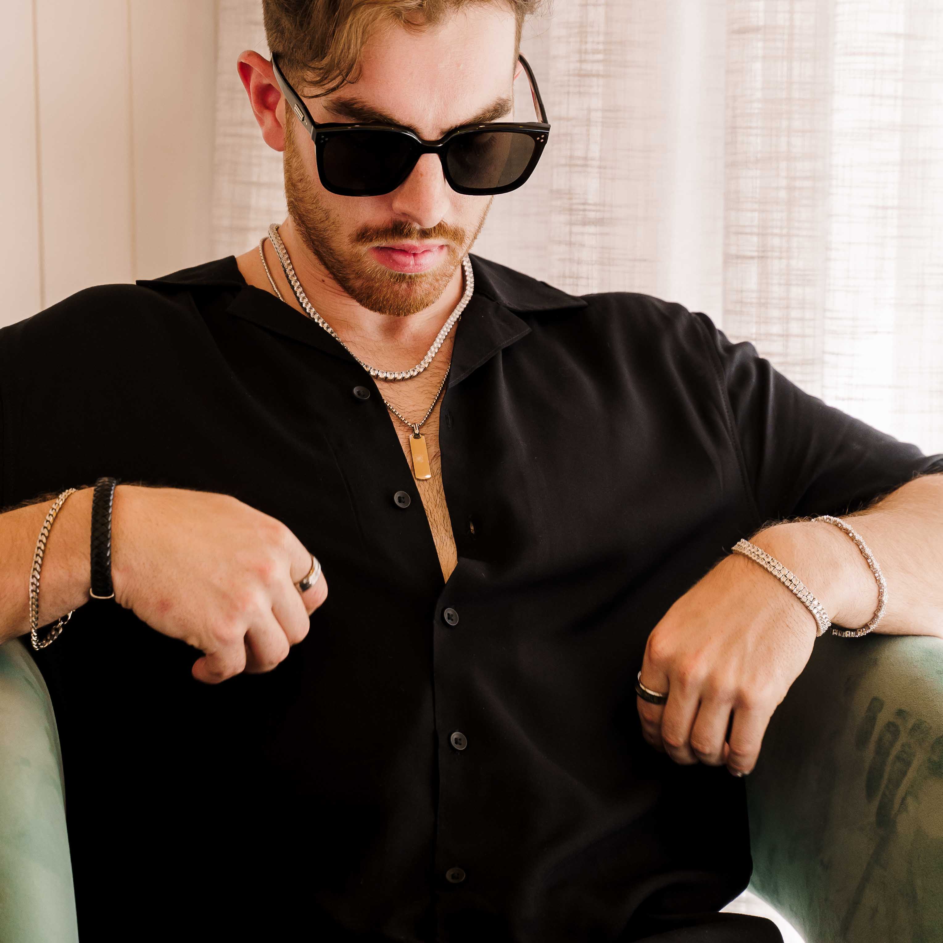 Classic Weave Stainless Steel Bracelet