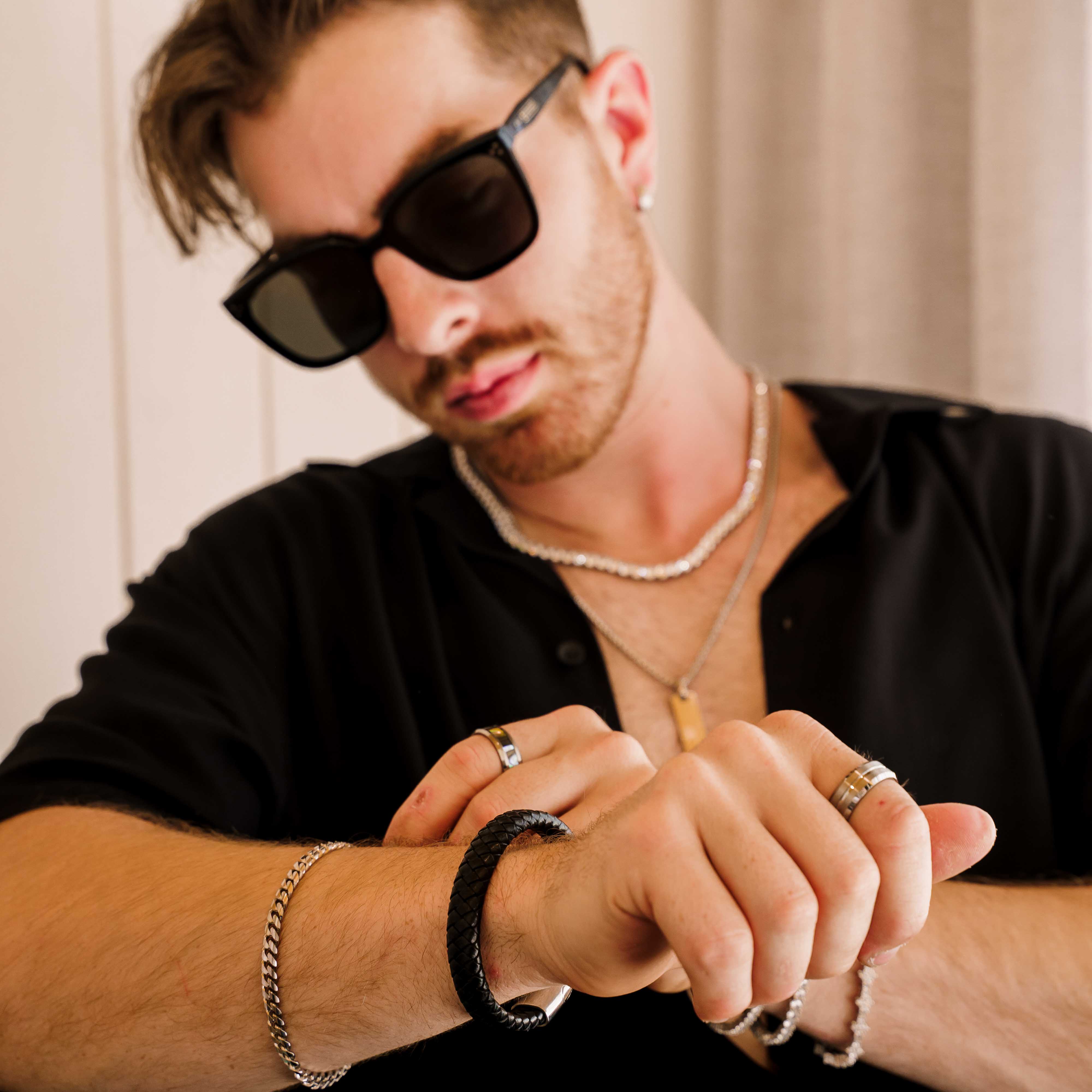 Classic Weave Stainless Steel Bracelet