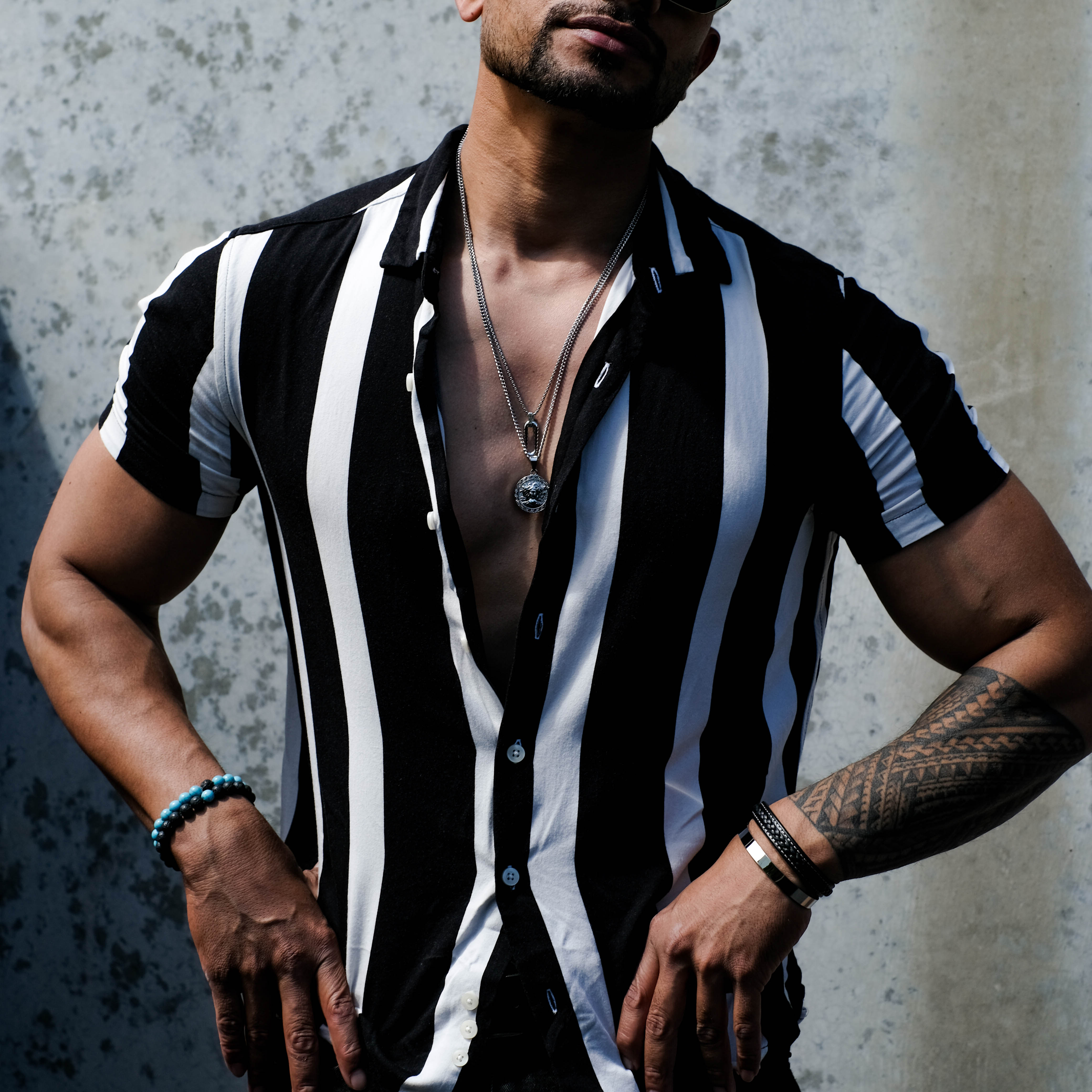 Medusa Coin Pendant Necklace (Silver)