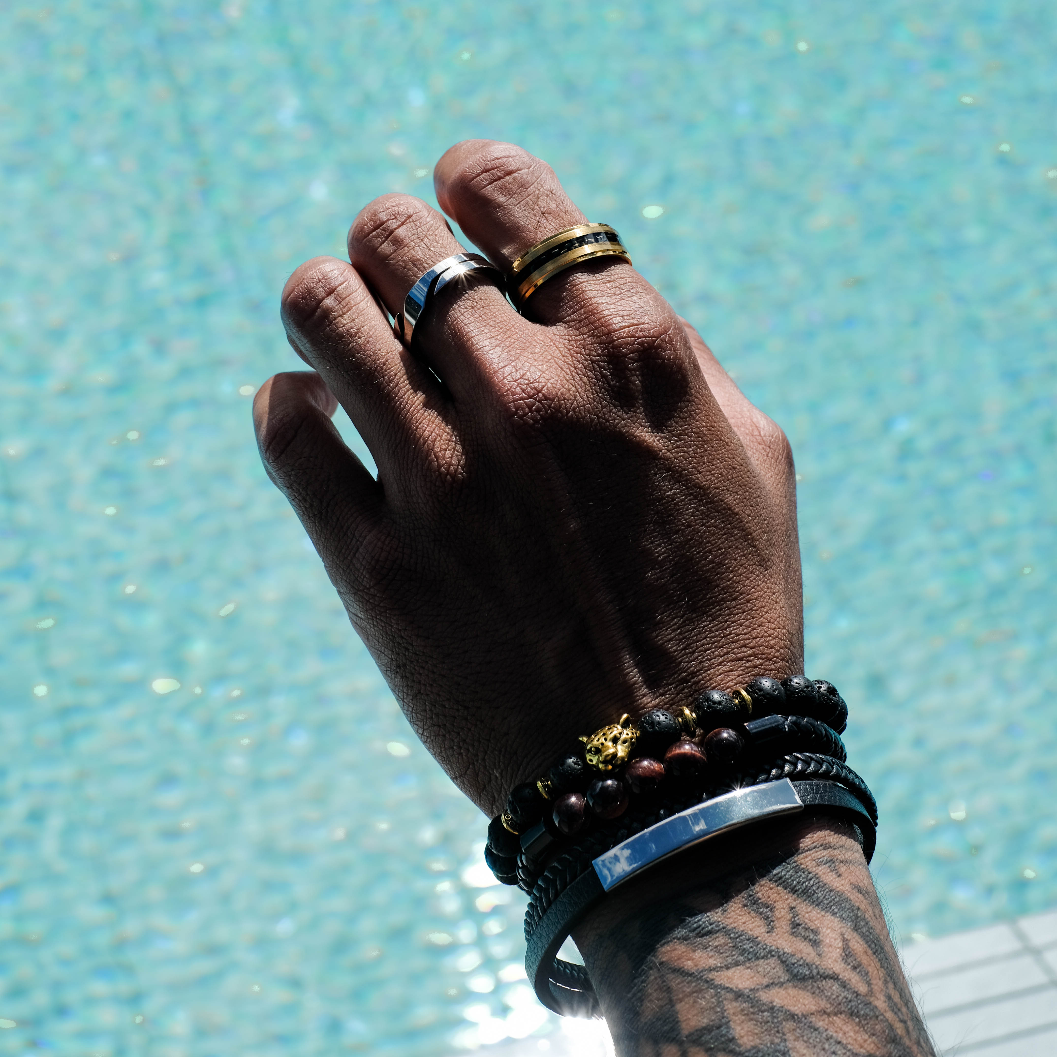 The Billionaire - Titanium Carbon Fibre Ring