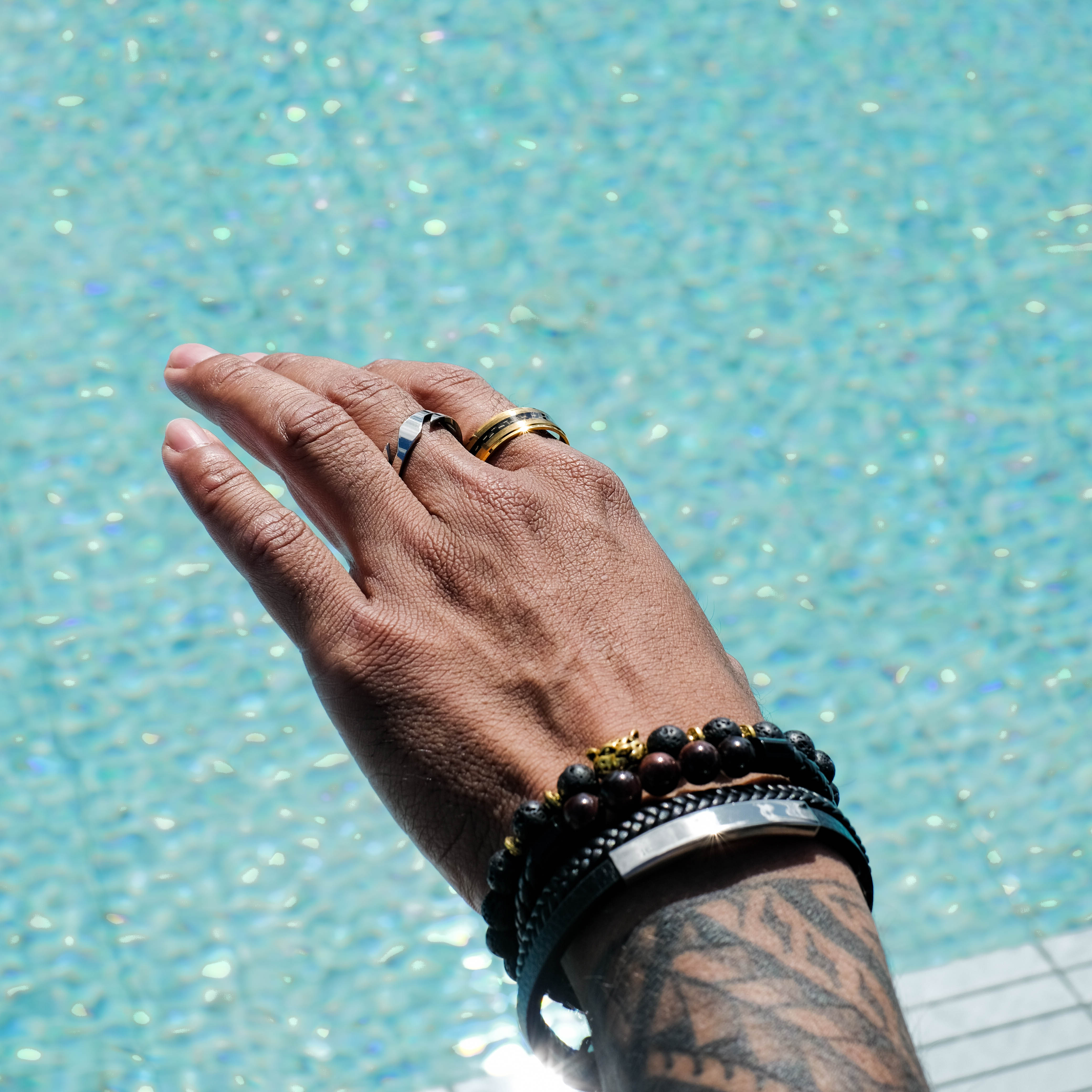 The Billionaire - Titanium Carbon Fibre Ring