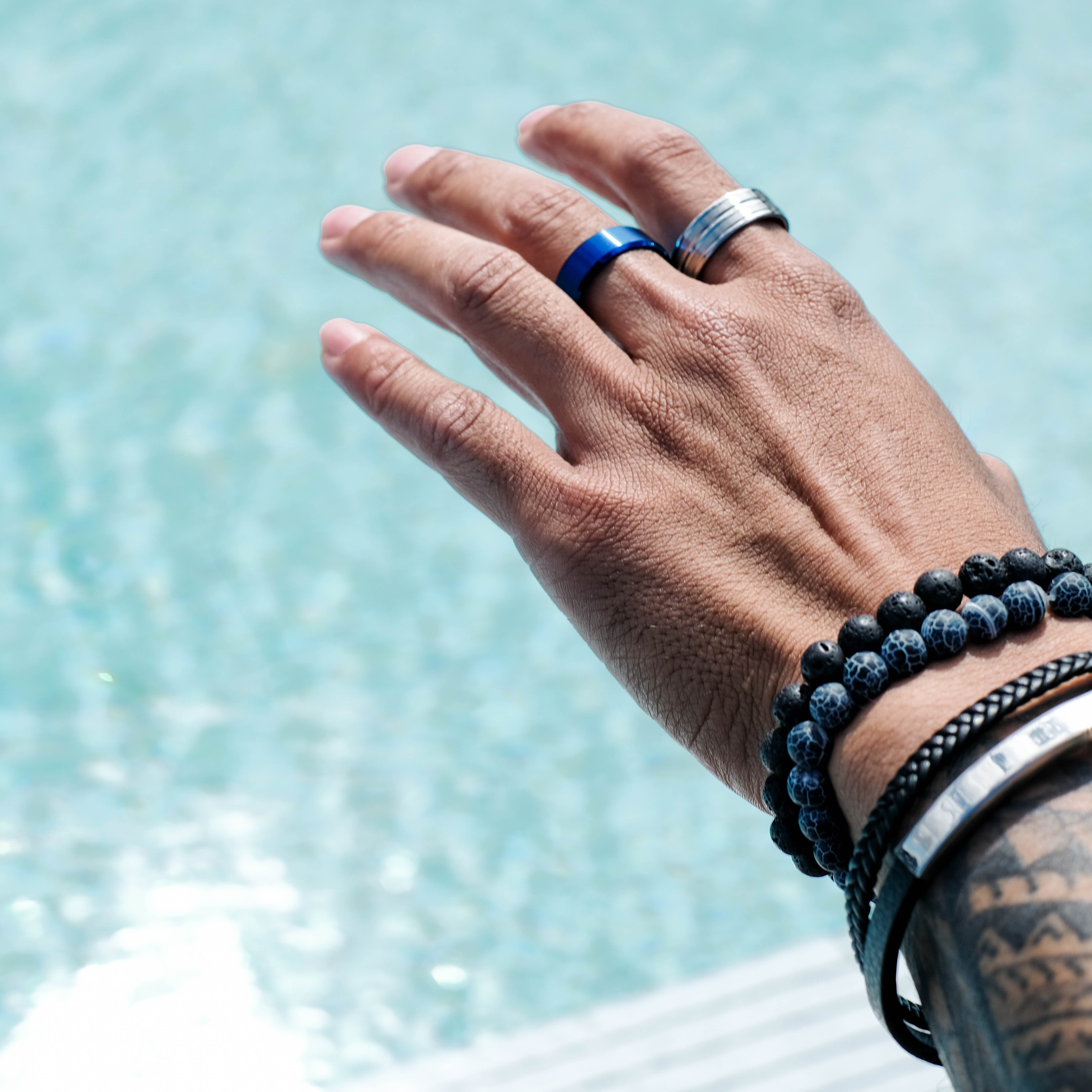 The Superman - Brushed Titanium Ring