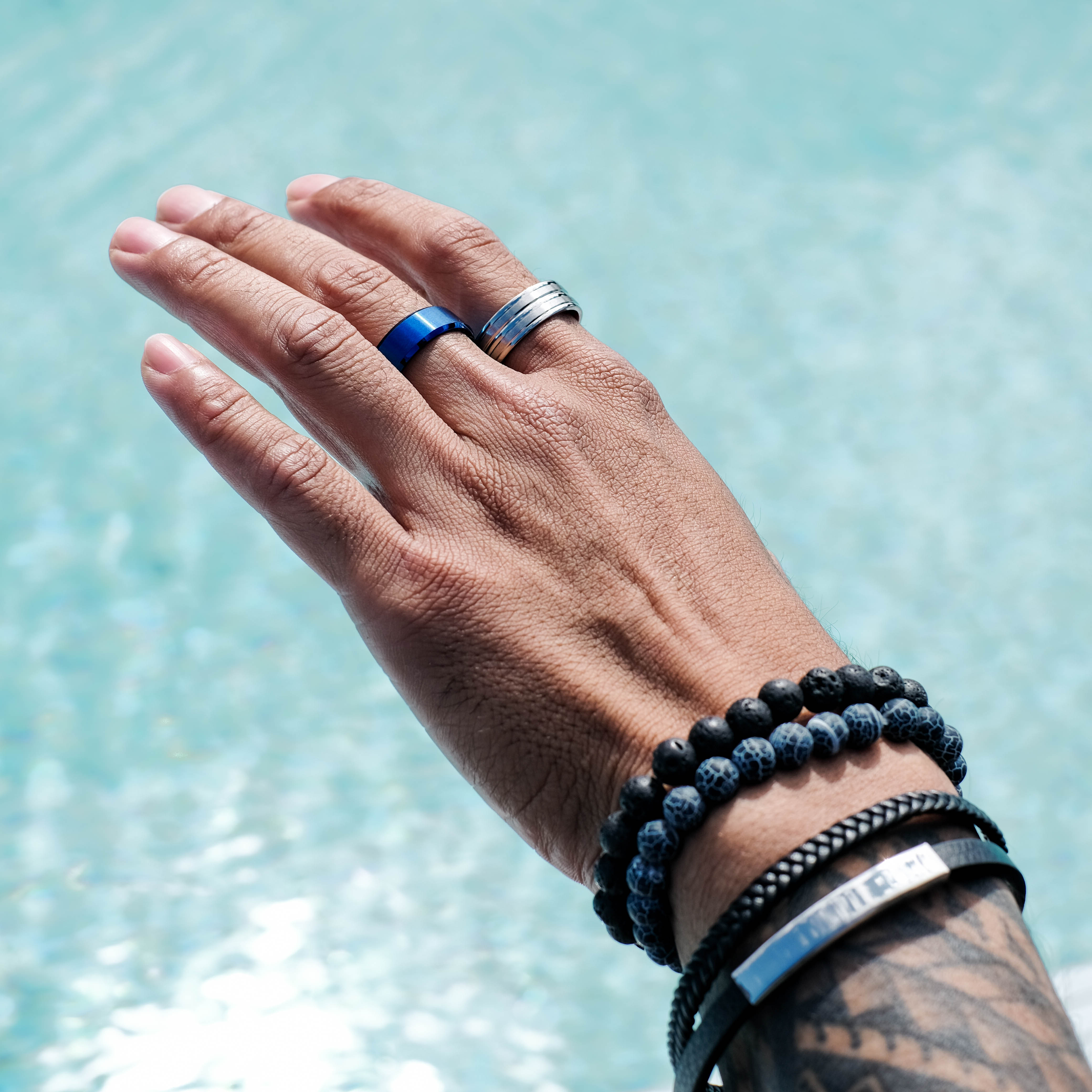 The Superman - Brushed Titanium Ring