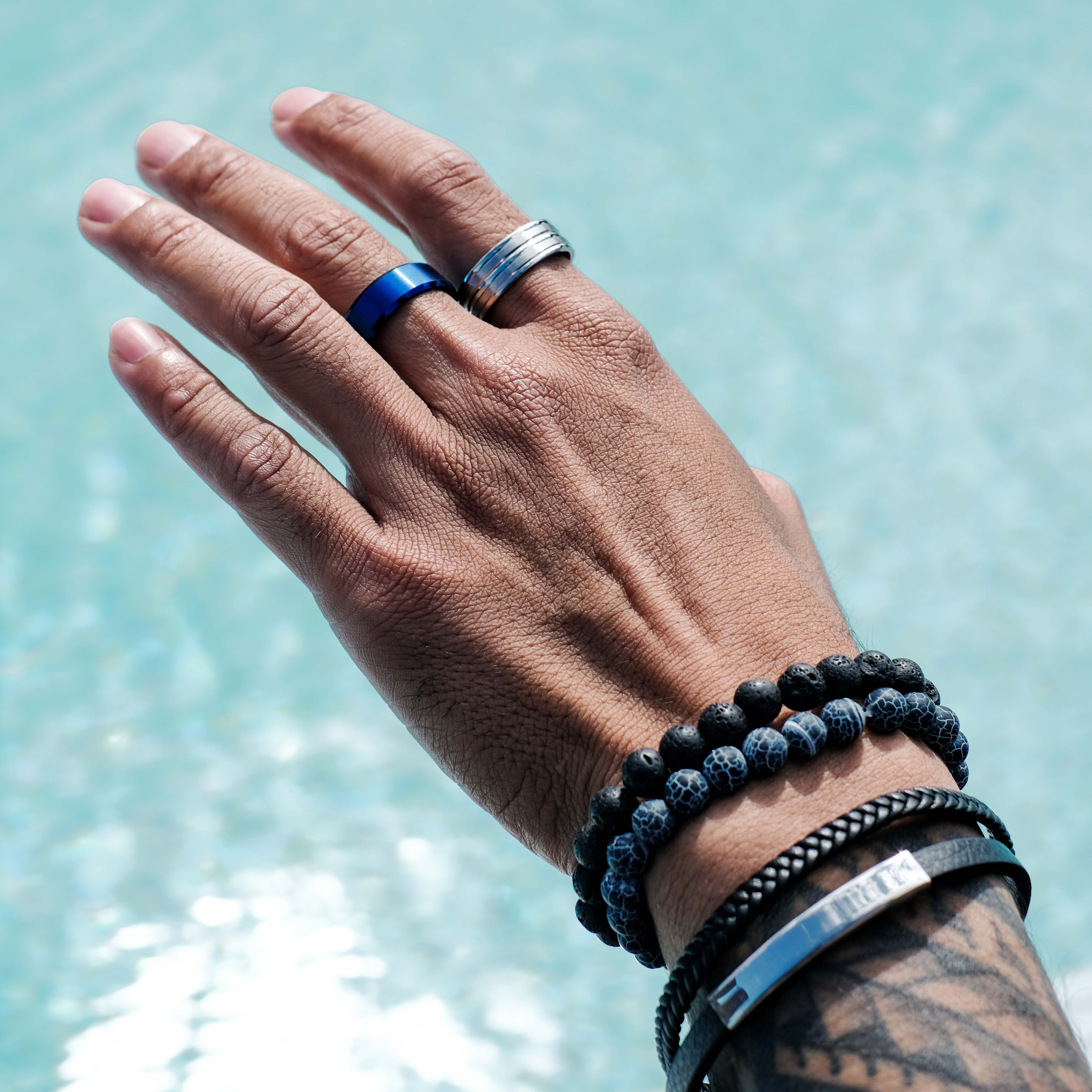 The Superman - Brushed Titanium Ring