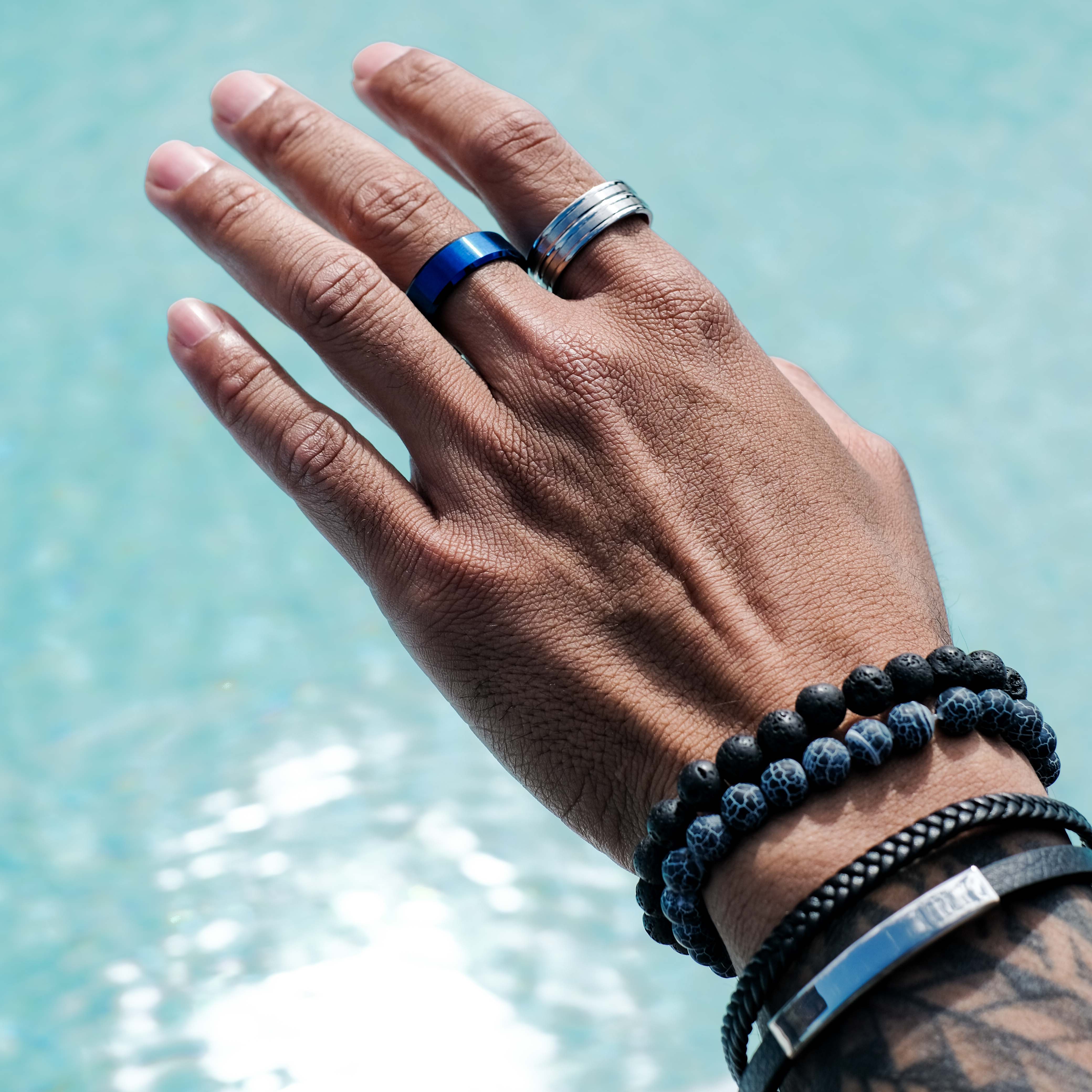 The Superman - Brushed Titanium Ring