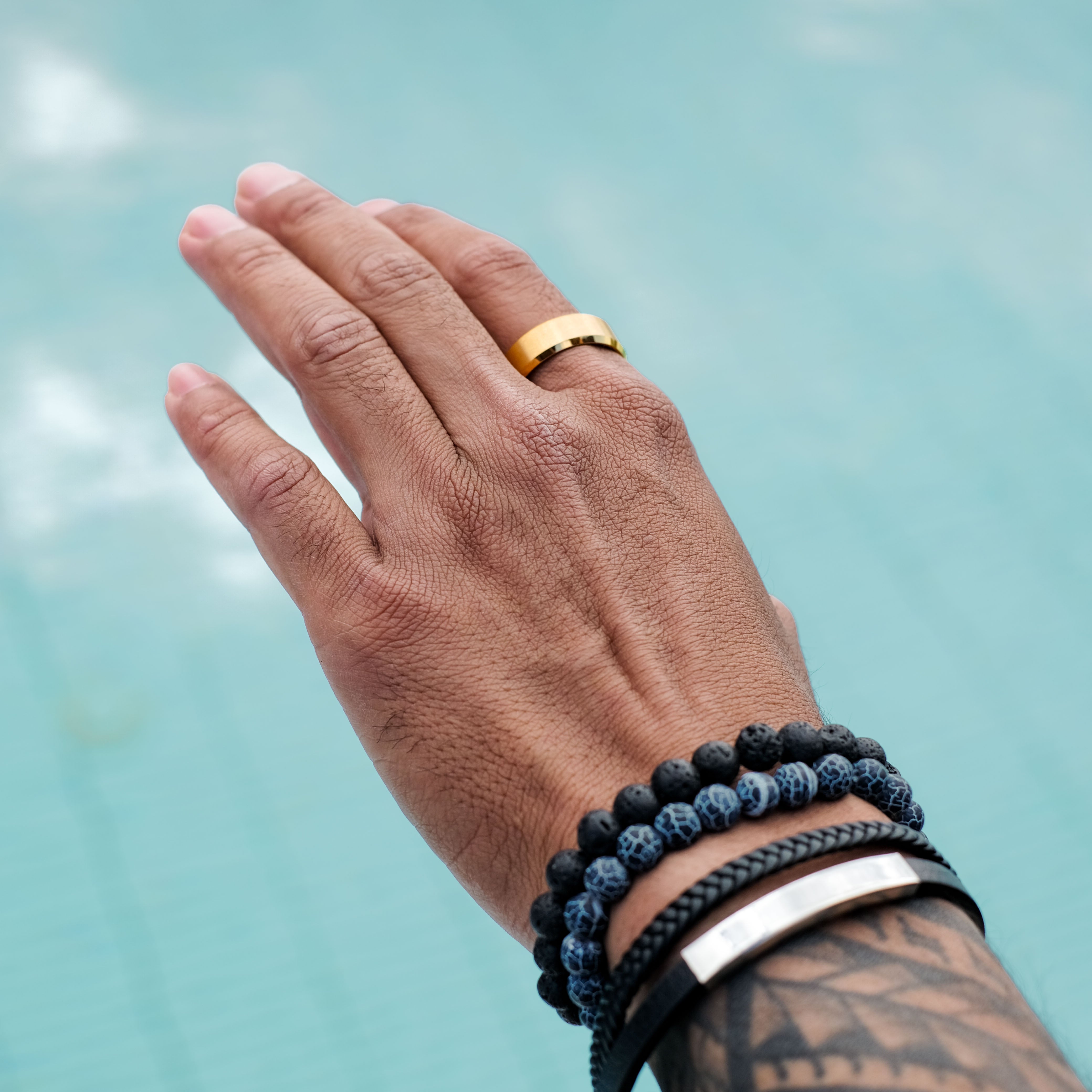 The Thompson - Brushed Titanium Ring