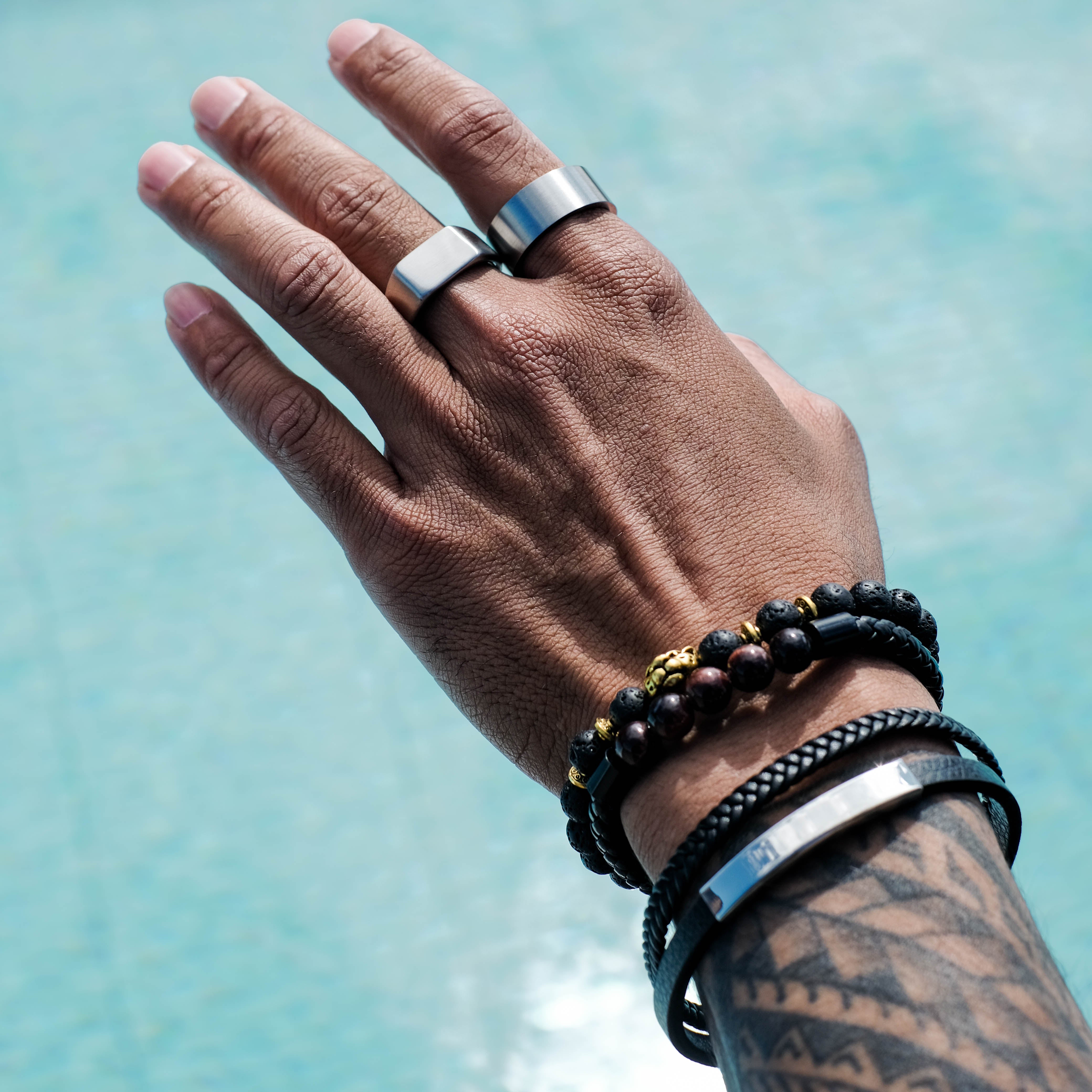 The Colton - Brushed Titanium Ring