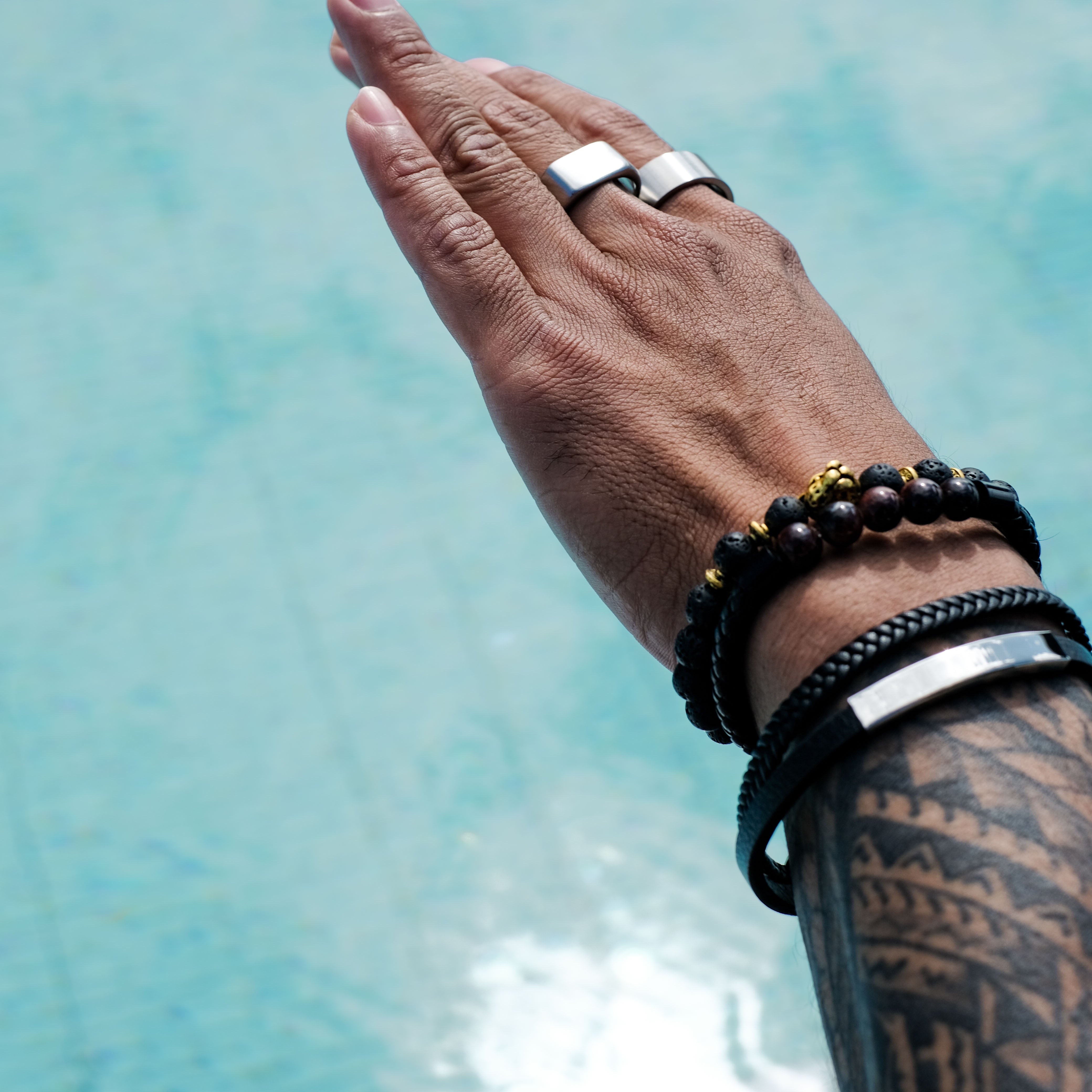 The Colton - Brushed Titanium Ring