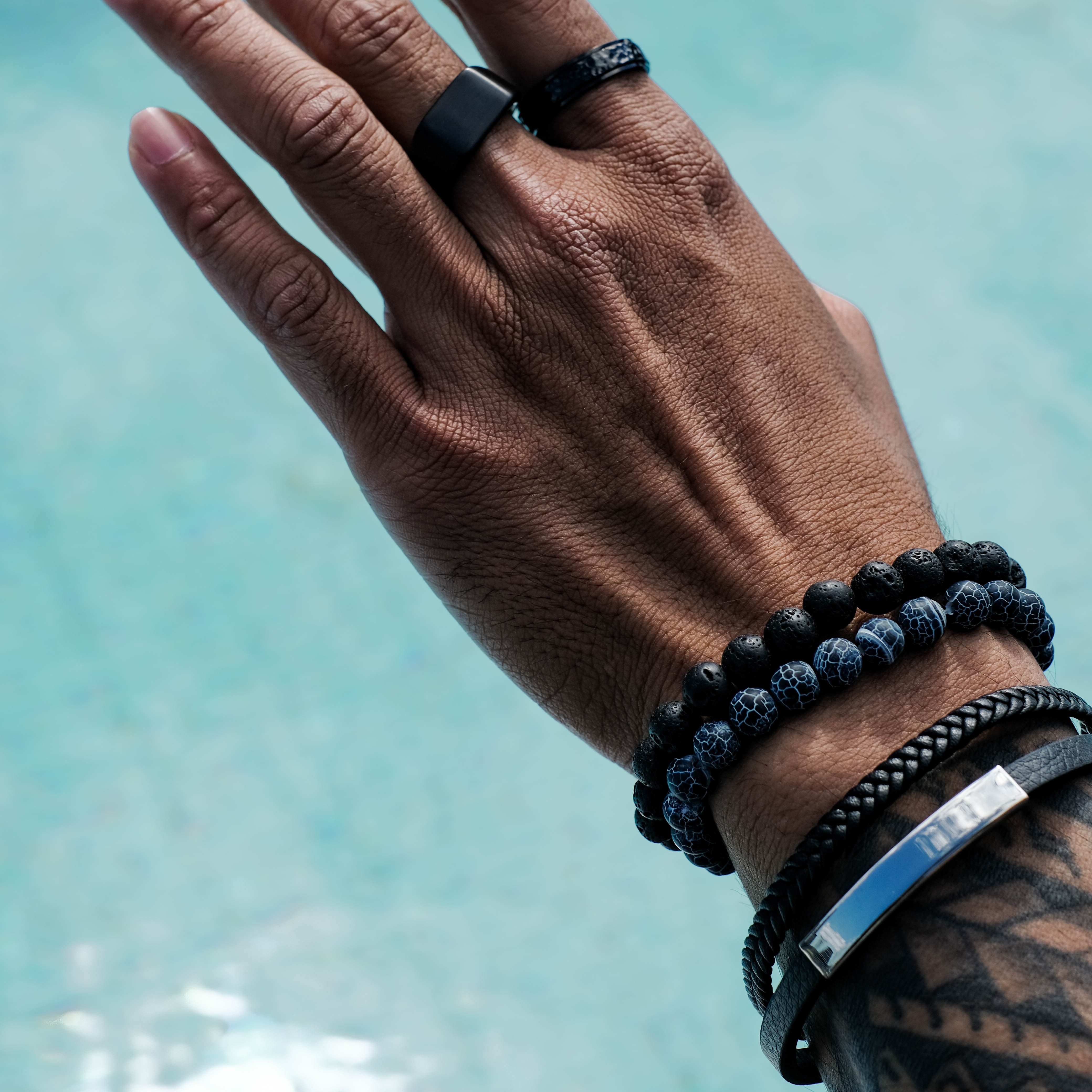 The Warlord - Brushed Titanium Ring