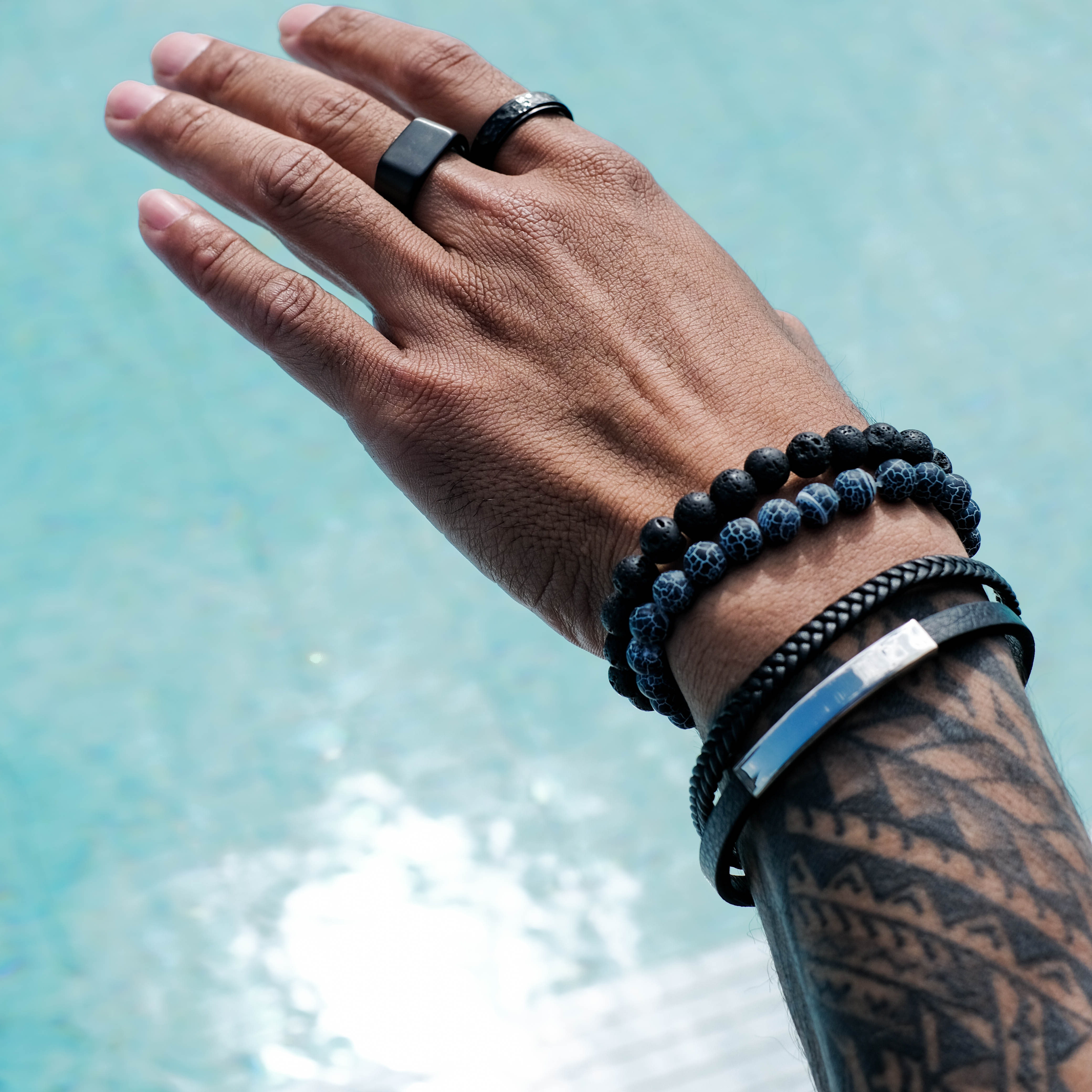 The Warlord - Brushed Titanium Ring