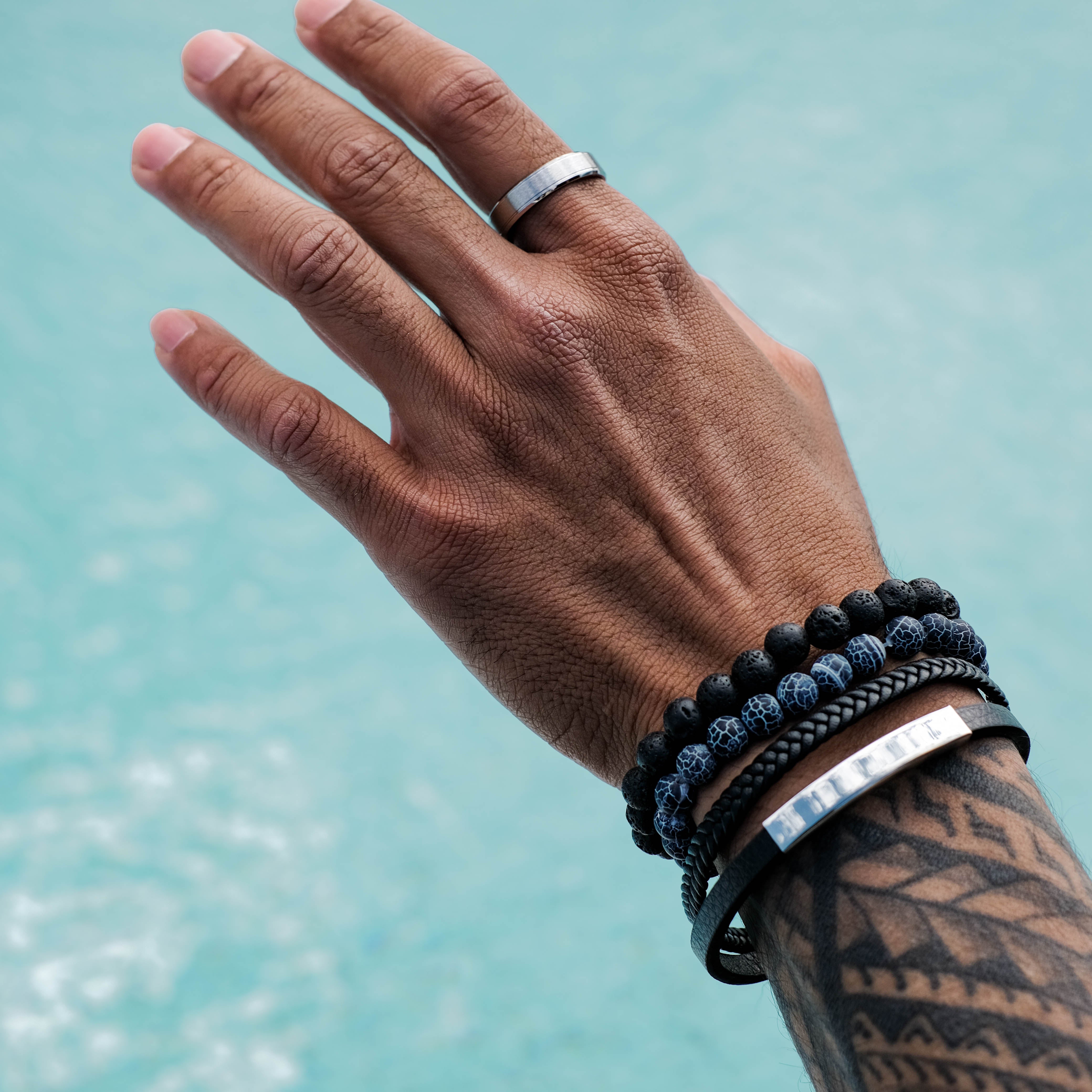 The Forged - Silver Brushed Titanium Ring