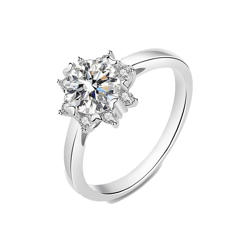 The Zanessa - Women's 1.0 crt Moissanite Diamond Ring