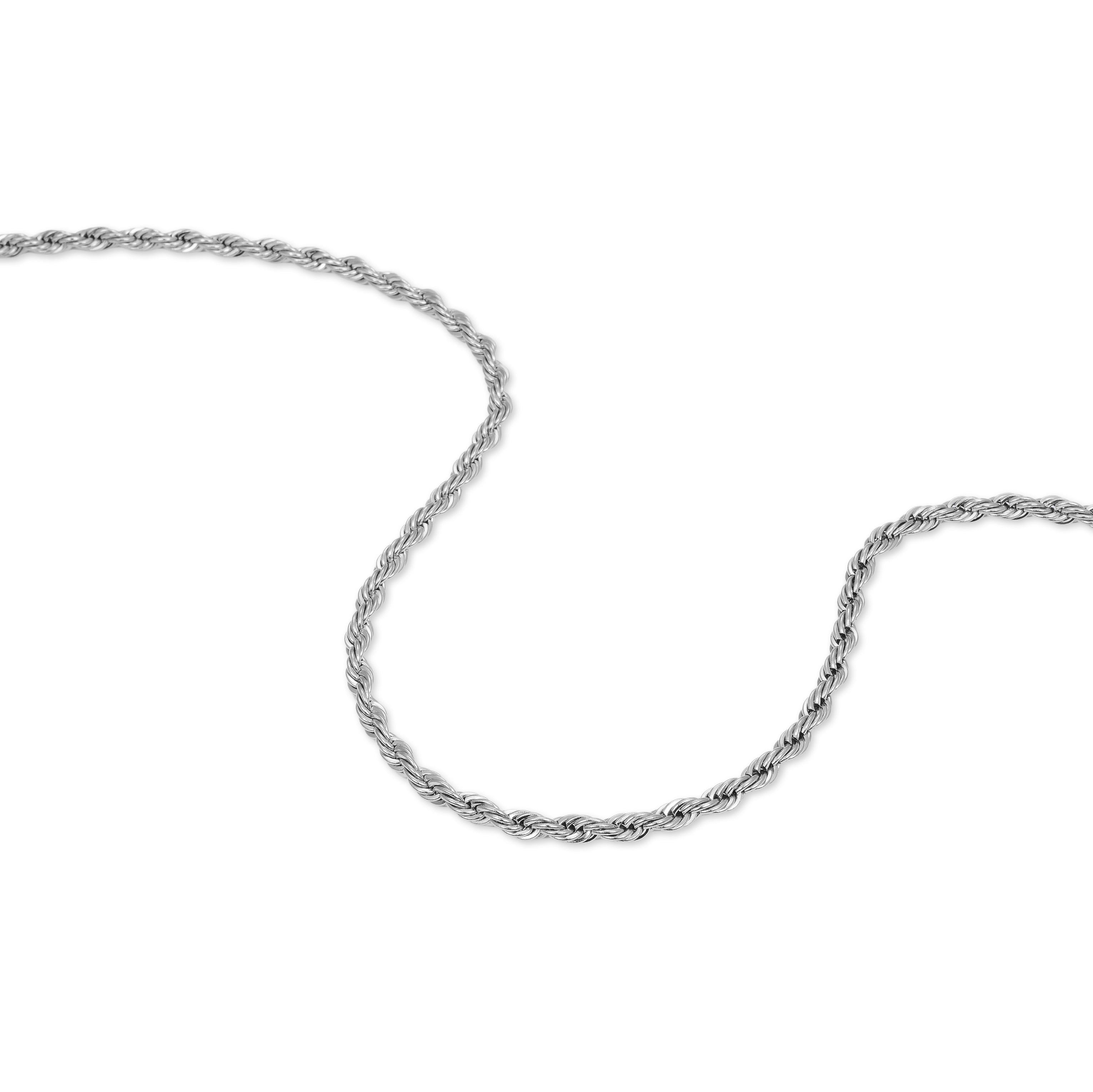 5mm Rope Necklace (Silver)