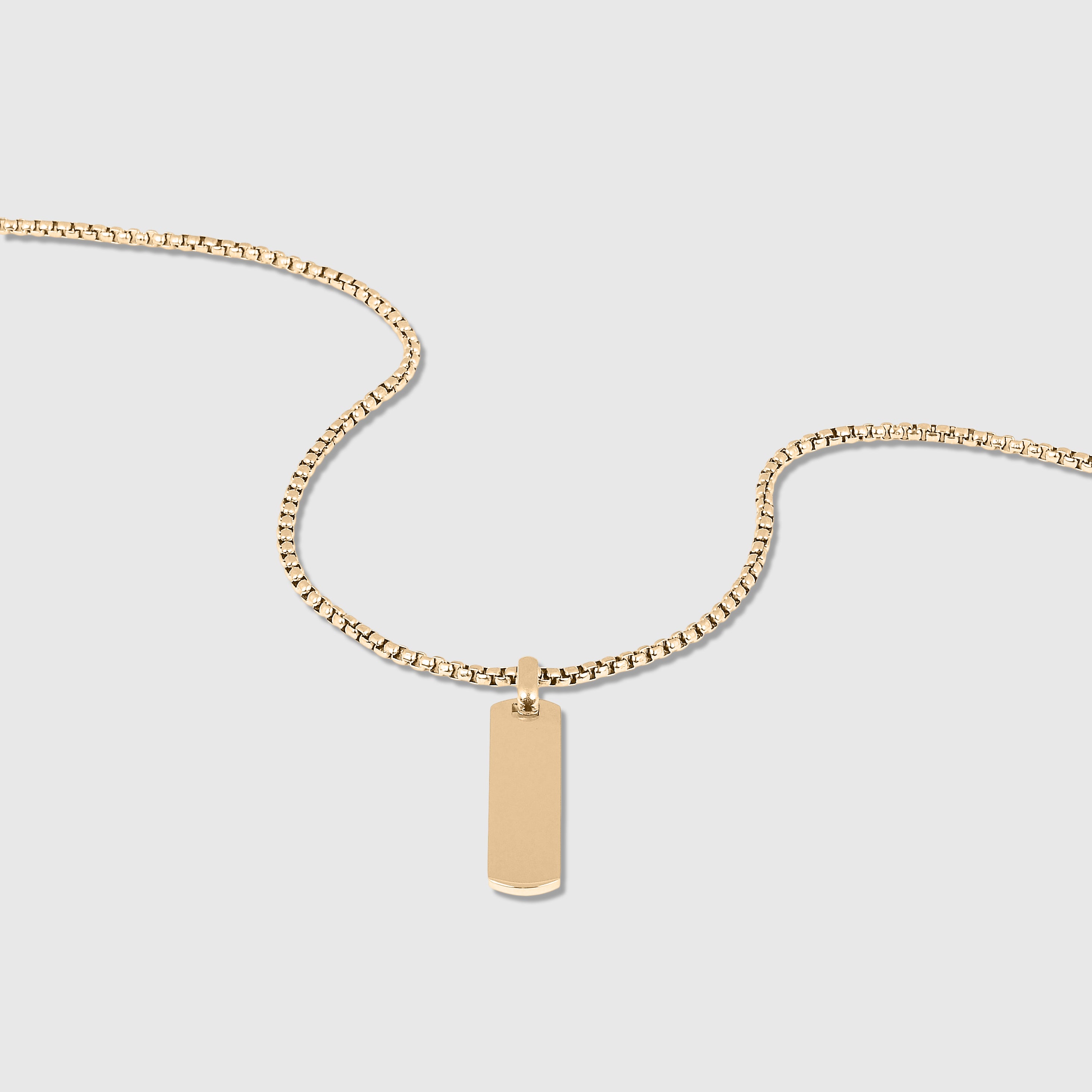 Tag Necklace (Gold)