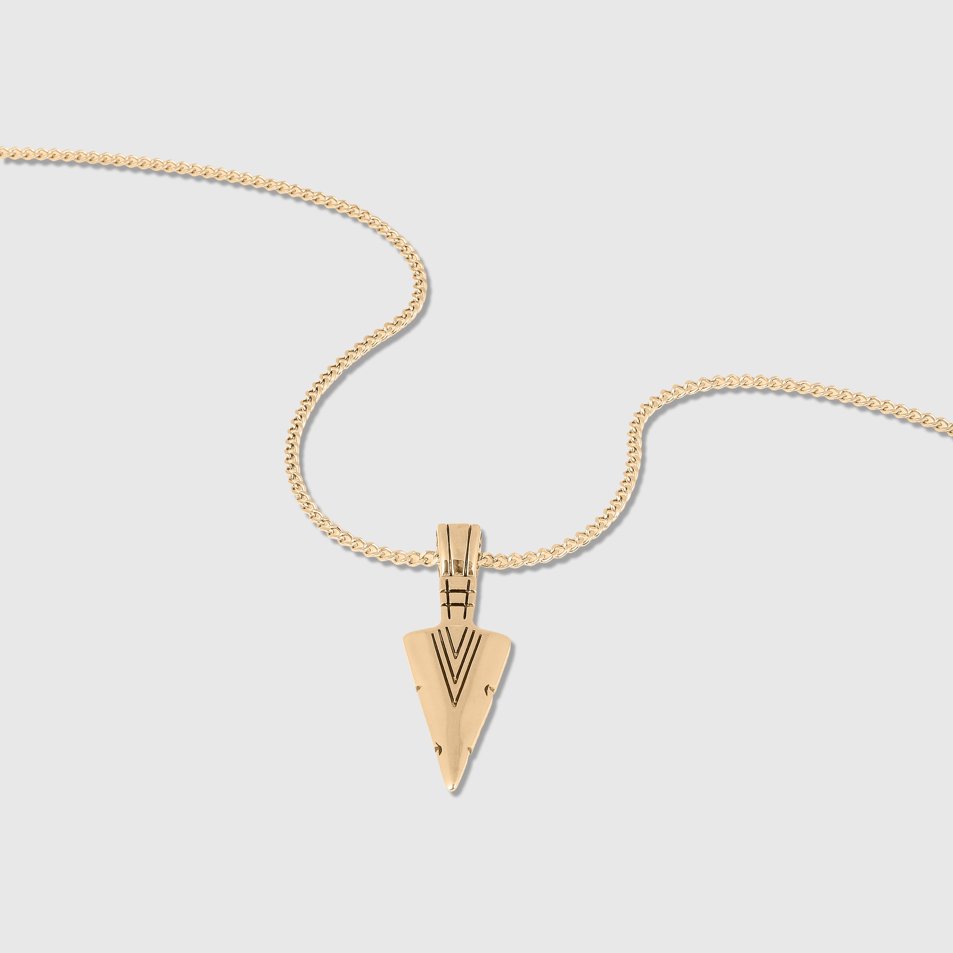 Arrow Head Necklace (Gold)