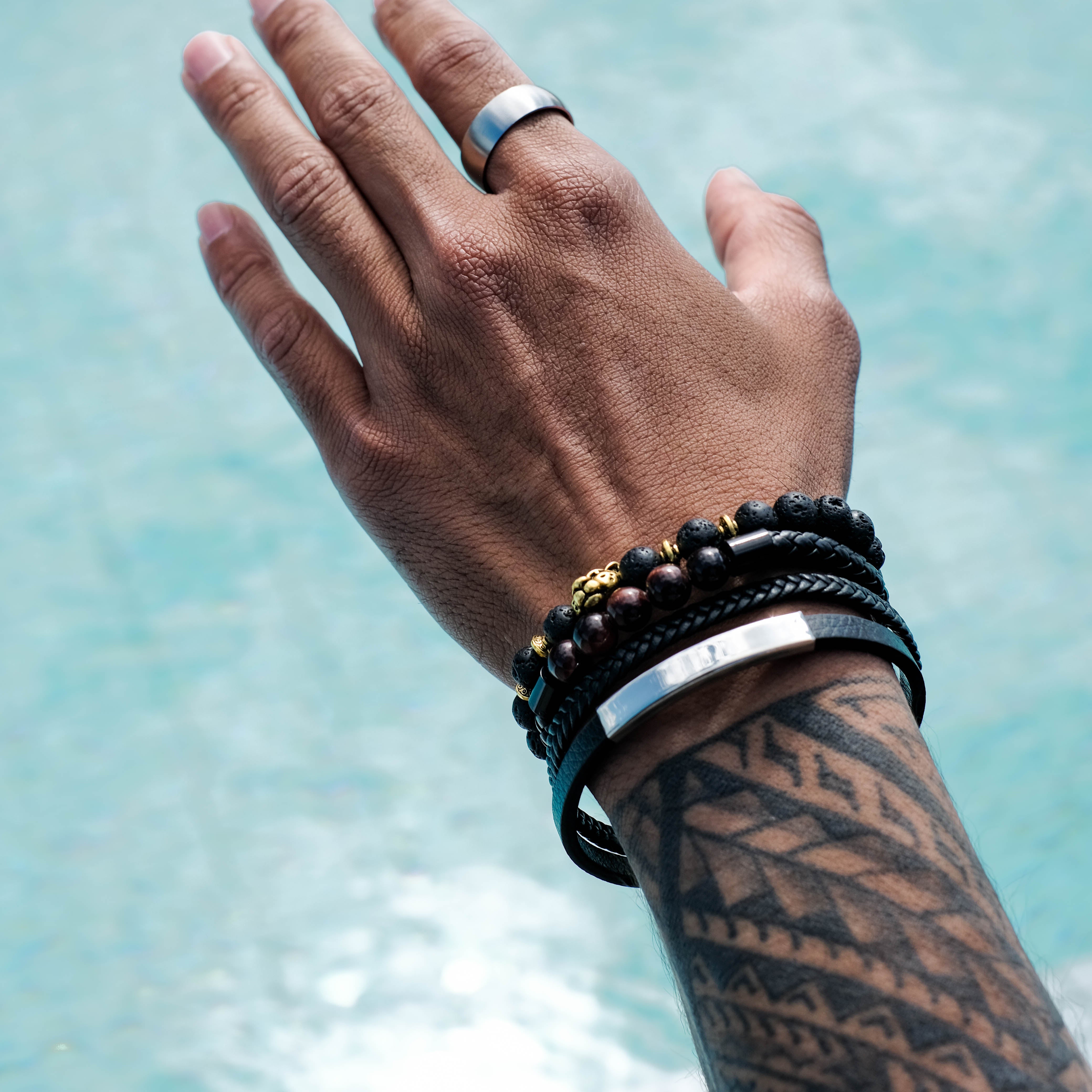 The Eloquent - Silver 8mm Brushed Tungsten Ring