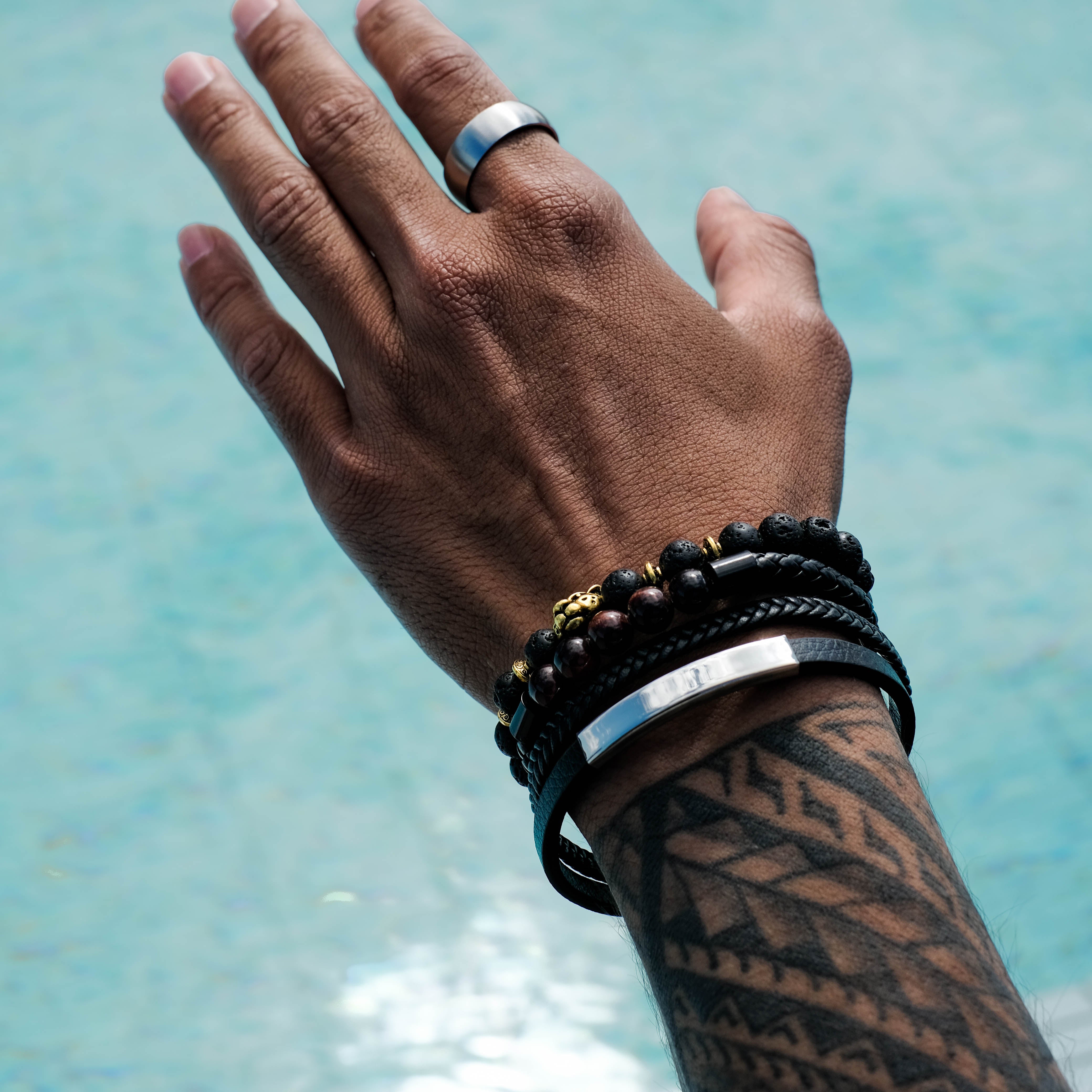 The Eloquent - Silver 8mm Brushed Tungsten Ring