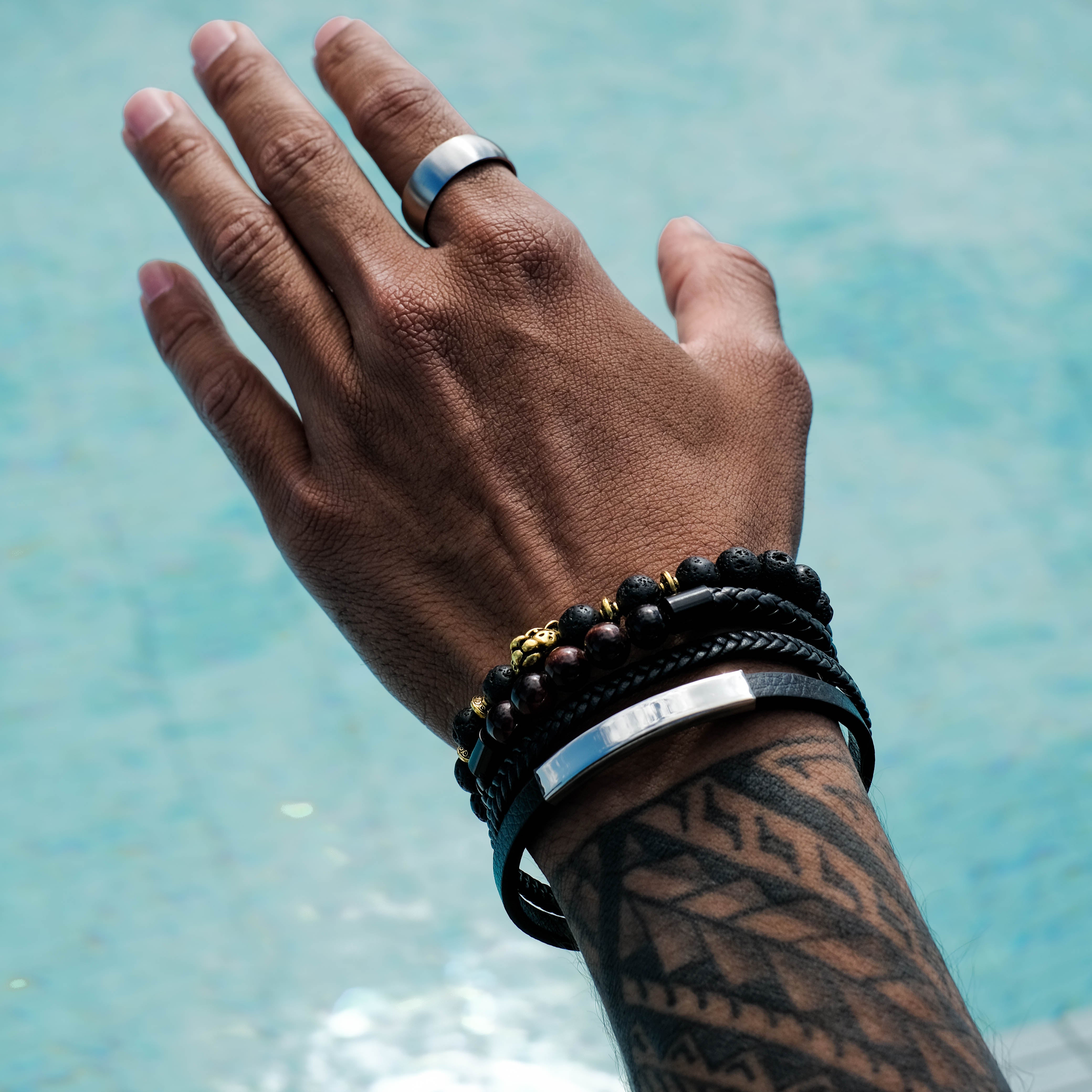 The Eloquent - Silver 8mm Brushed Tungsten Ring