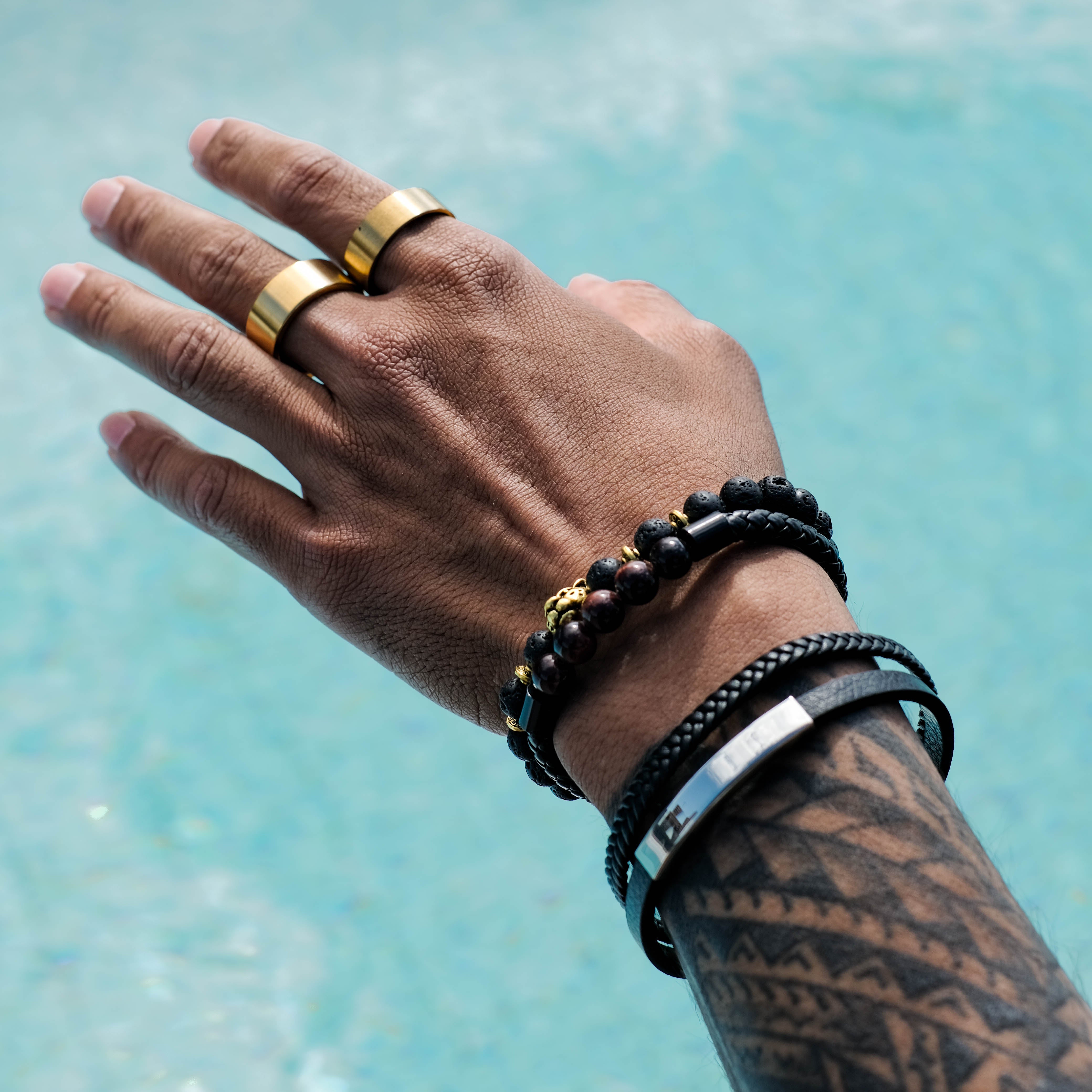 The Millionaire - Brushed Titanium Ring