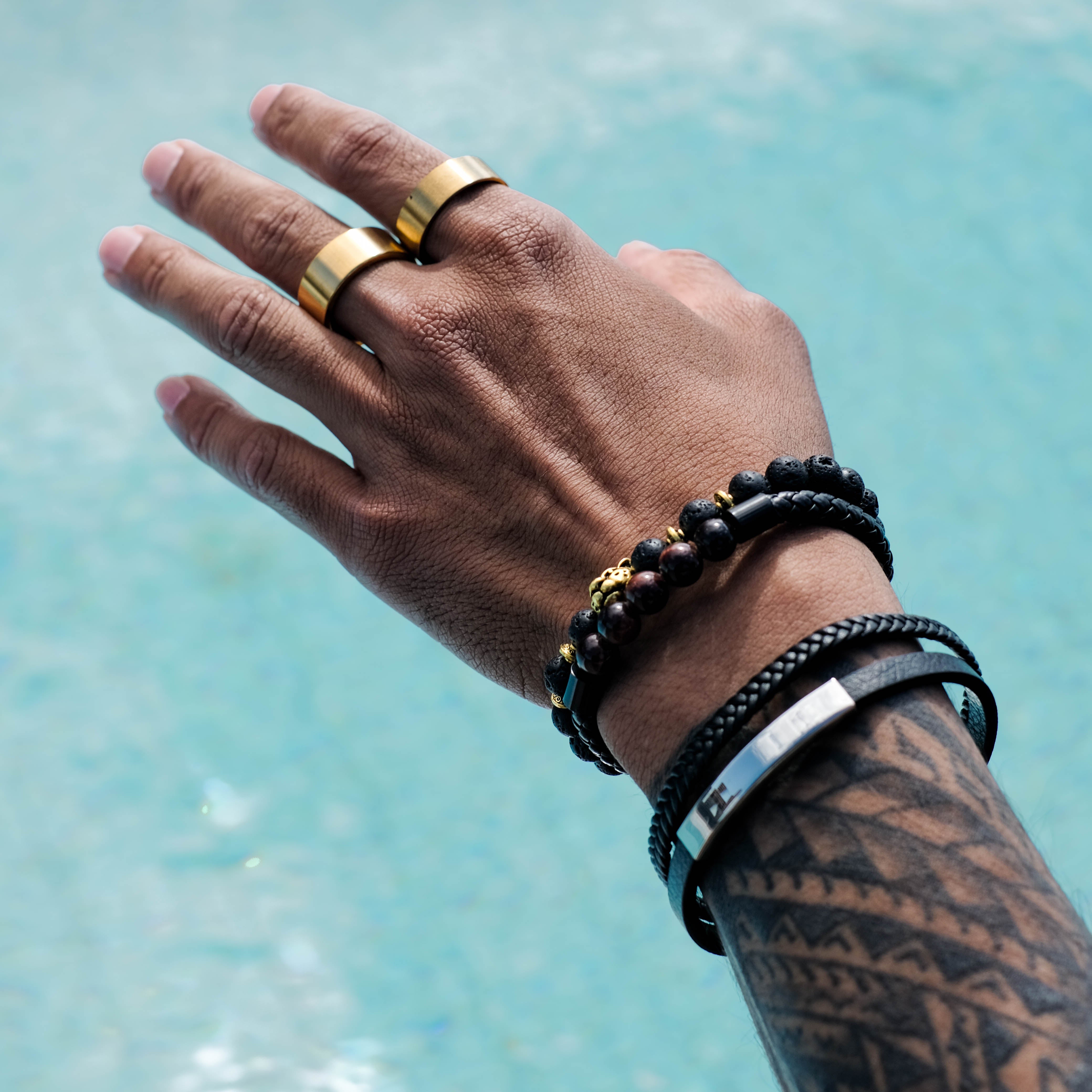 The Conqueror - Brushed Titanium Ring