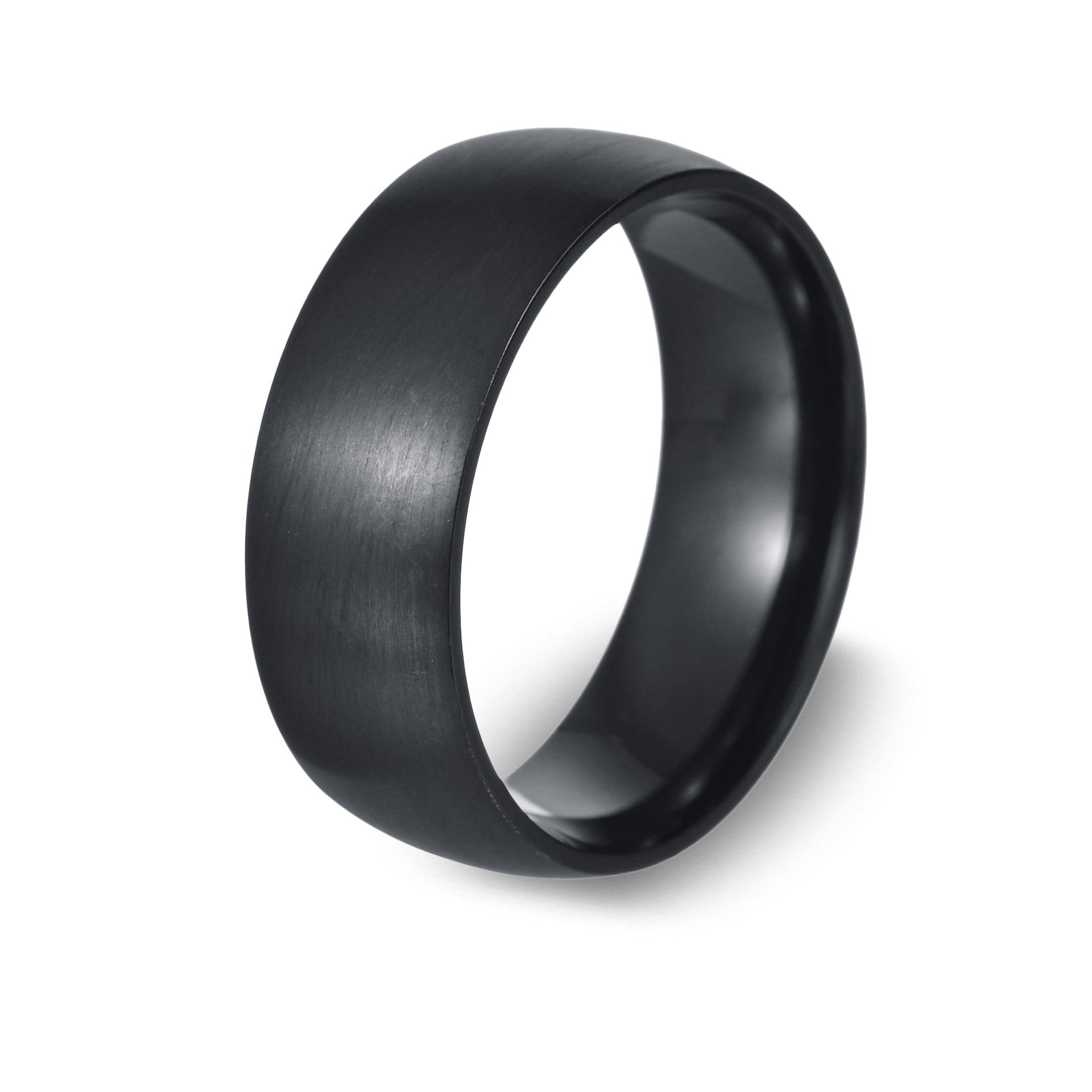 The Crusader - Brushed Titanium Ring