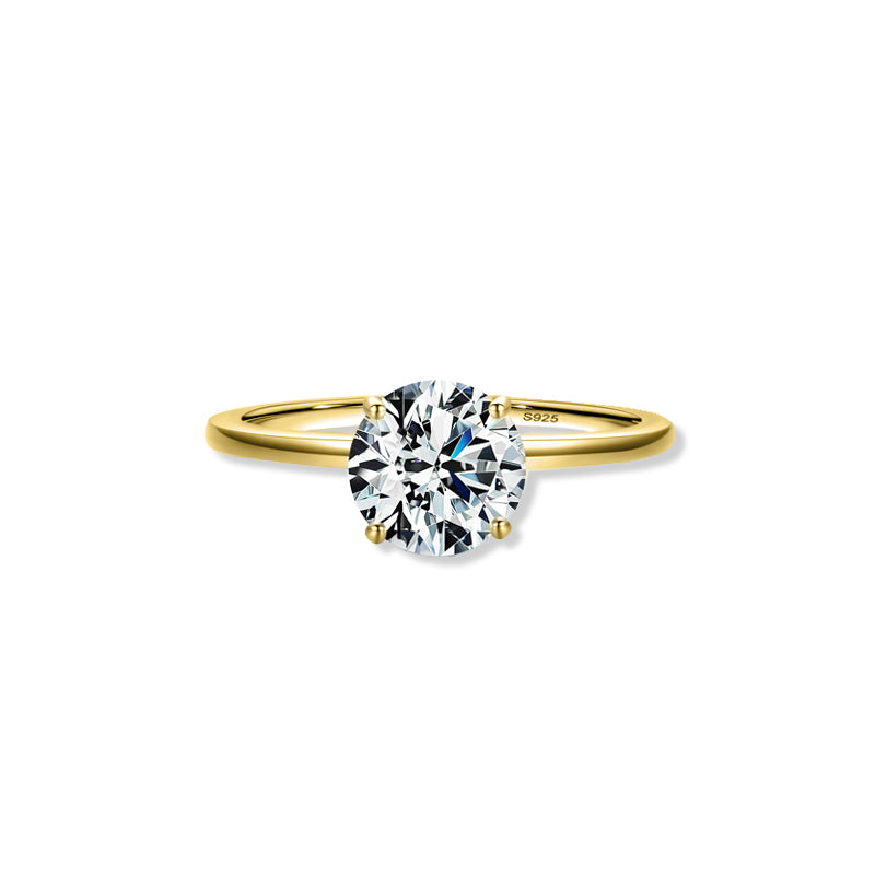 The Sophie - Women's Round Sapphire Engagement Wedding Ring