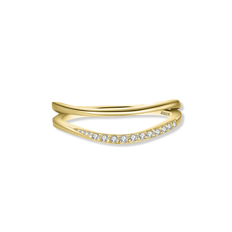 The Stella - Women's Wave Ring