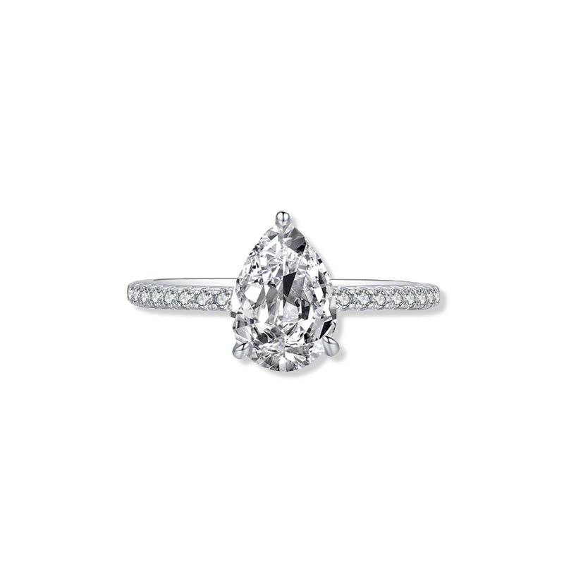 The Charlotte - Women's Pear Sapphire Engagement Wedding Ring