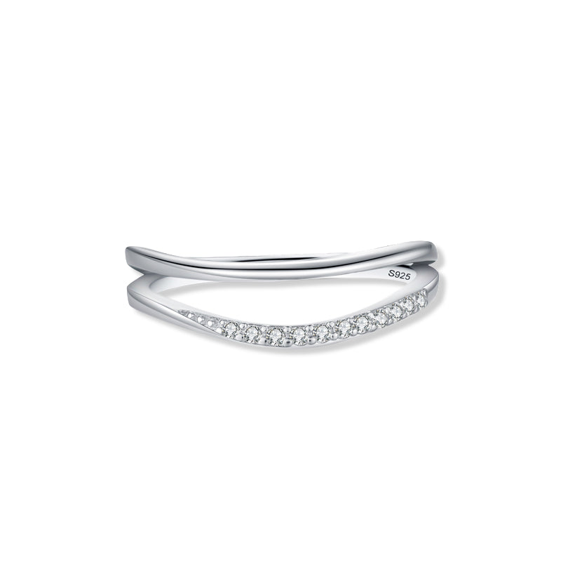 The Caroline - Women's Wave Ring