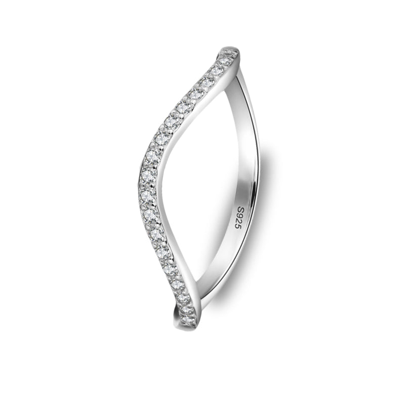 The Eva - Women's Swirl Sapphire Ring