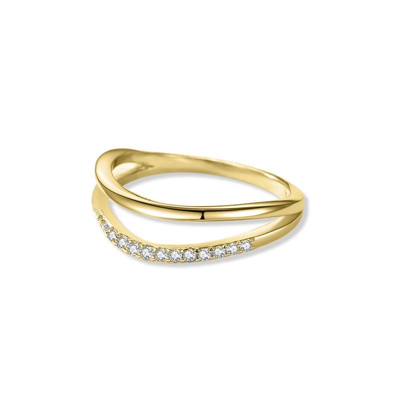 The Stella - Women's Wave Ring