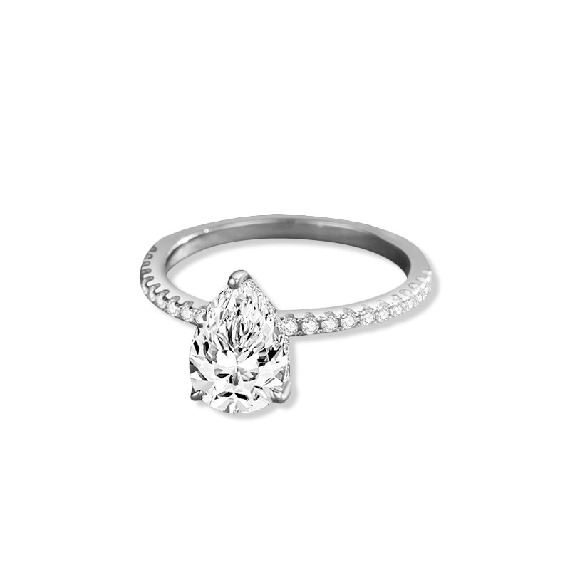 The Charlotte - Women's Pear Sapphire Engagement Wedding Ring