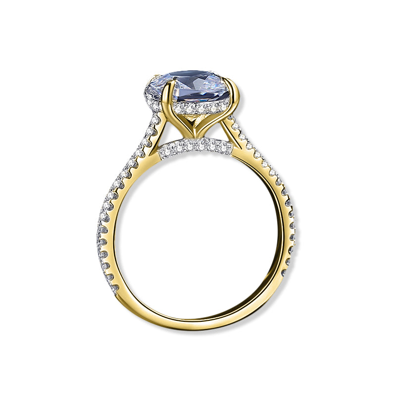 The Classic Oval - Women's Sapphire Engagement Wedding Ring